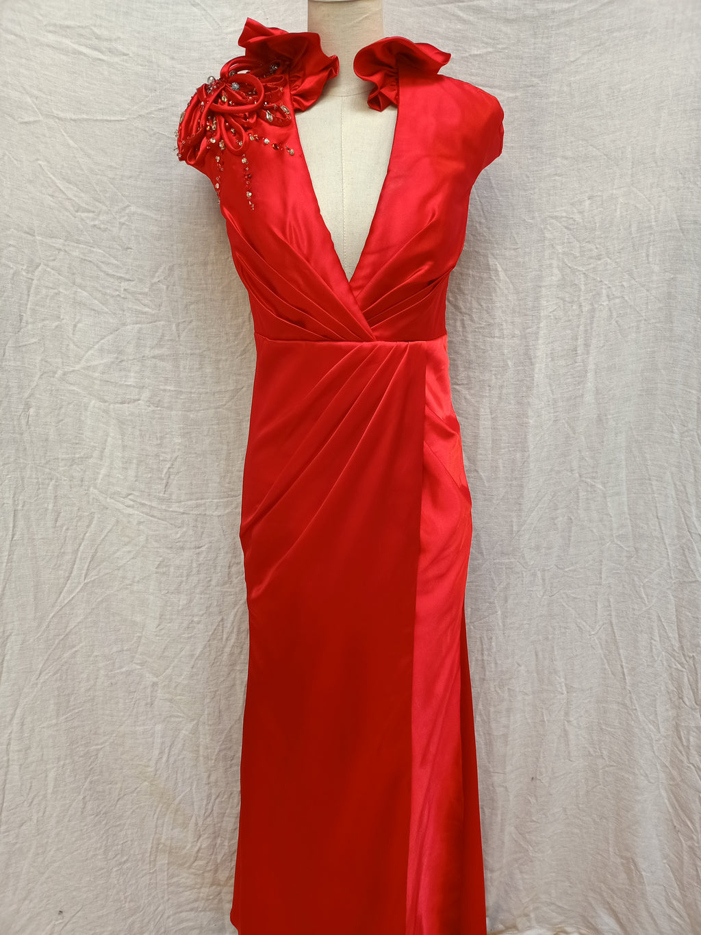 Maxi Satin Ball Dress