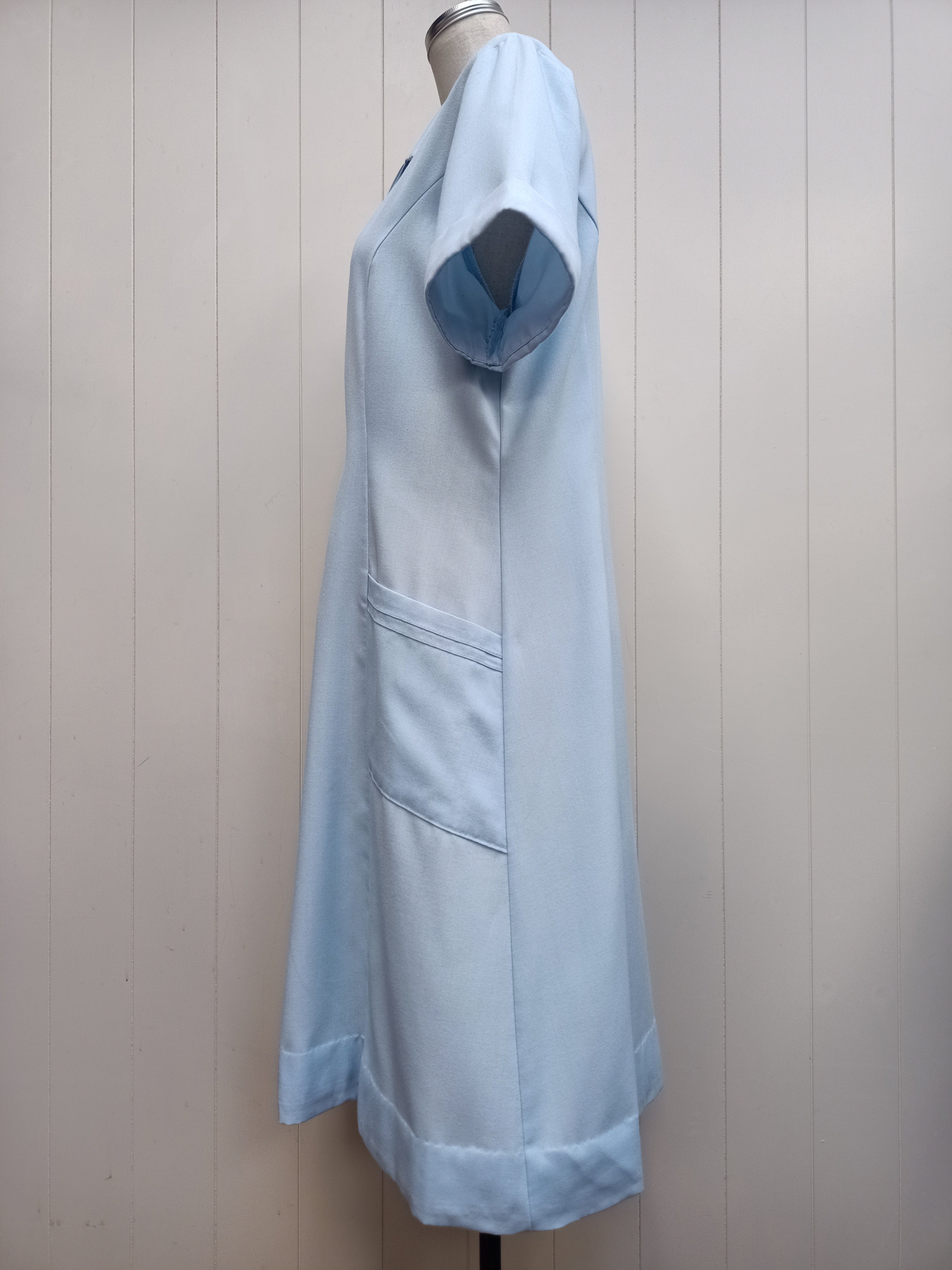 Vintage Professional & Trim Style Blue Dress