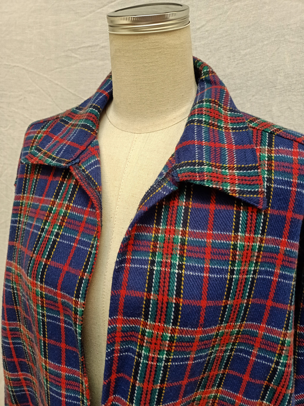 Vintage Checkered Over Jacket