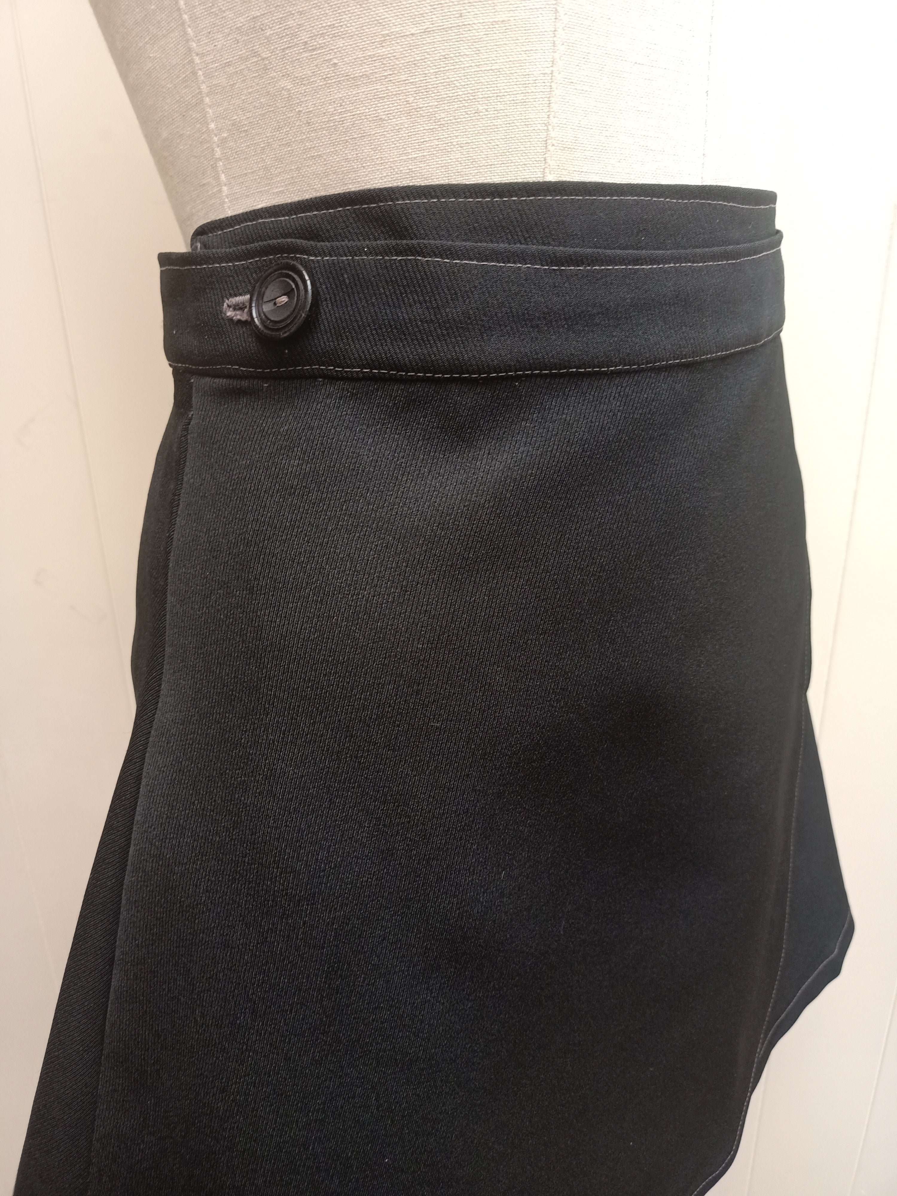 Vintage Wrap Mini Skirt
