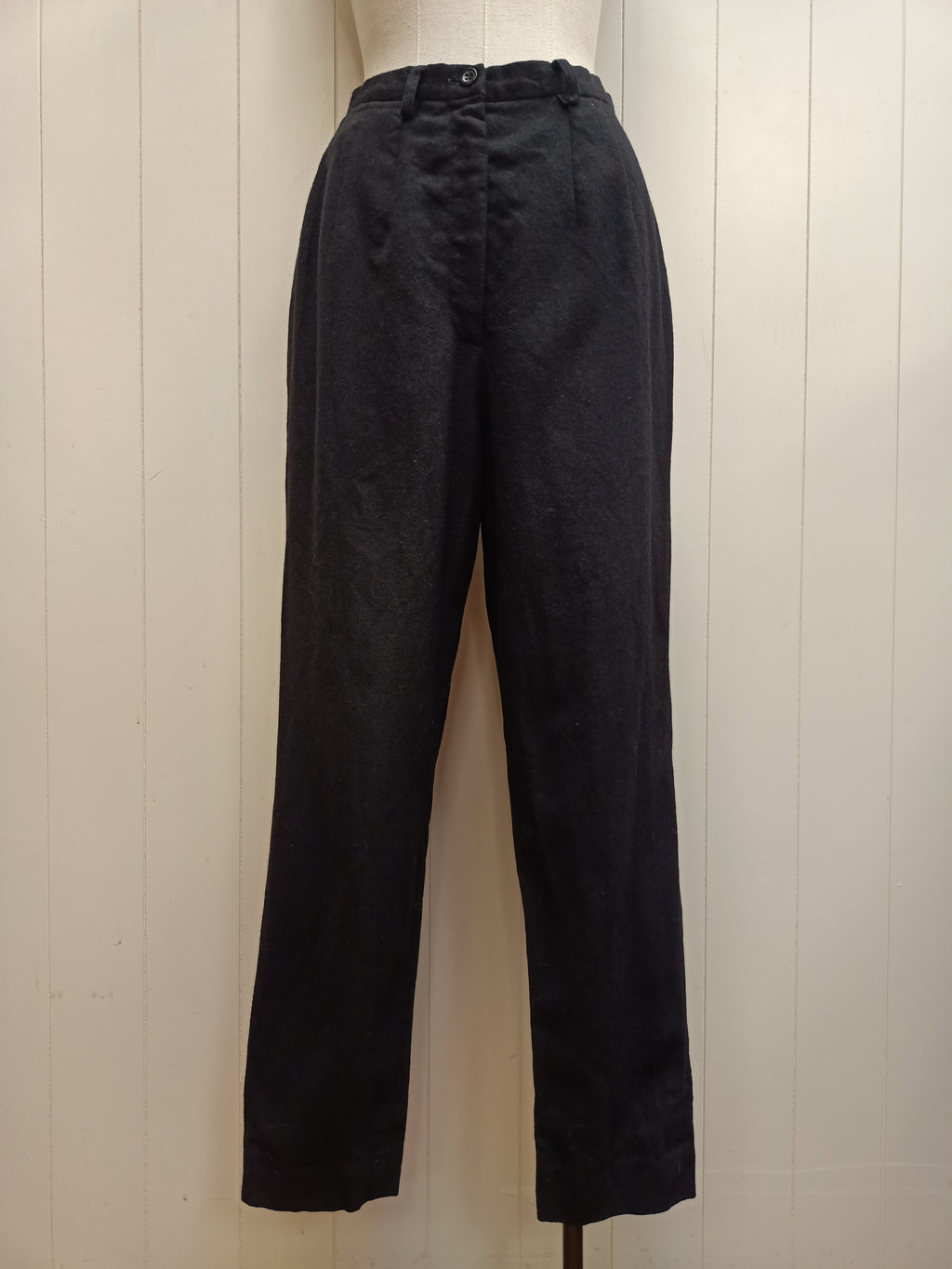 Wool Black Capri Pants