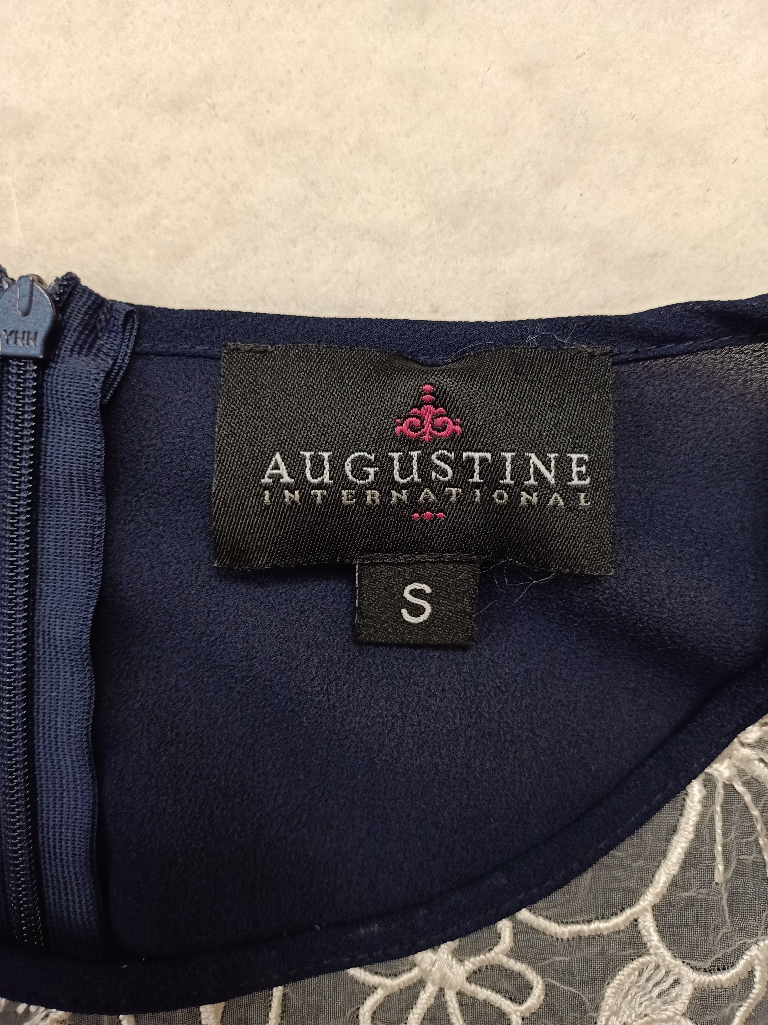 Augustine Navy Chiffon Dress