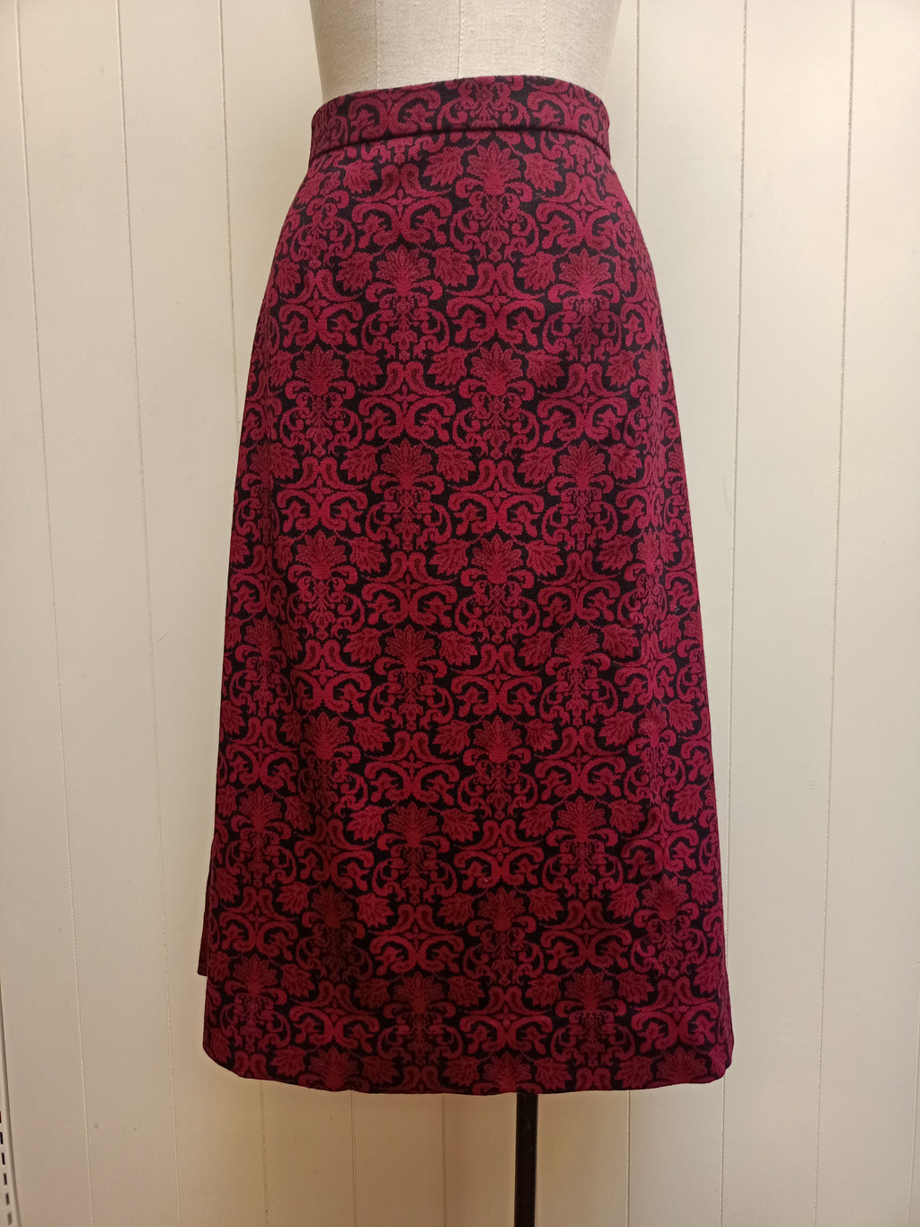 Vintage Damask Knit Skirt