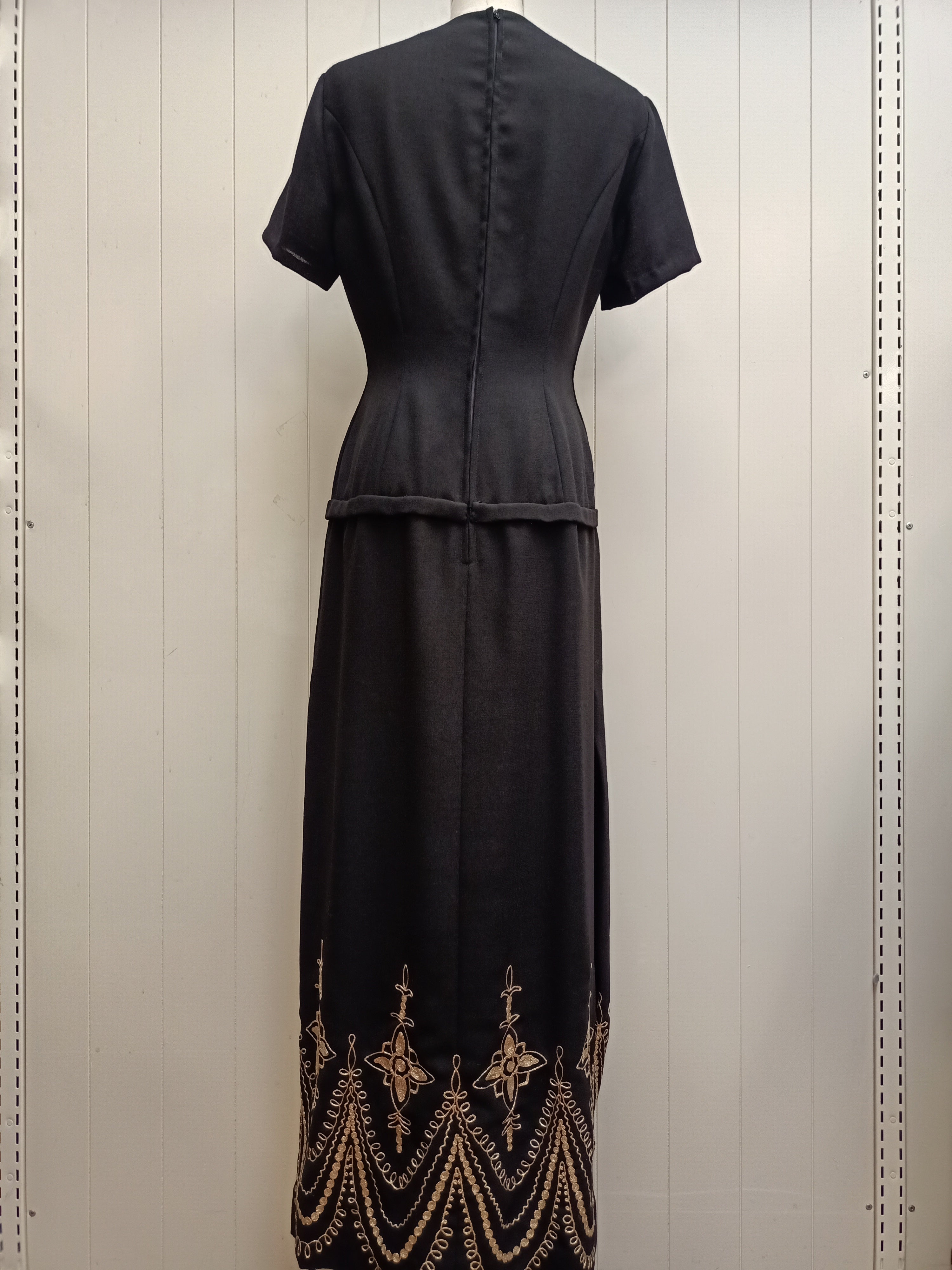 Mona Crawford Gold Trim Dress