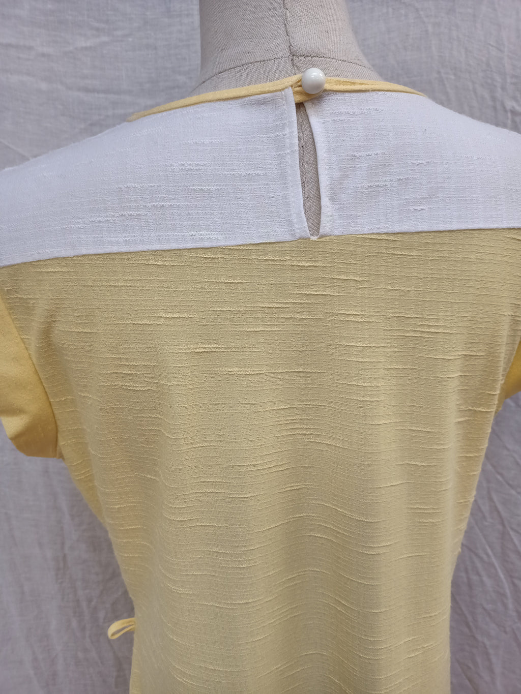 Vintage Yellow Sheer Dress