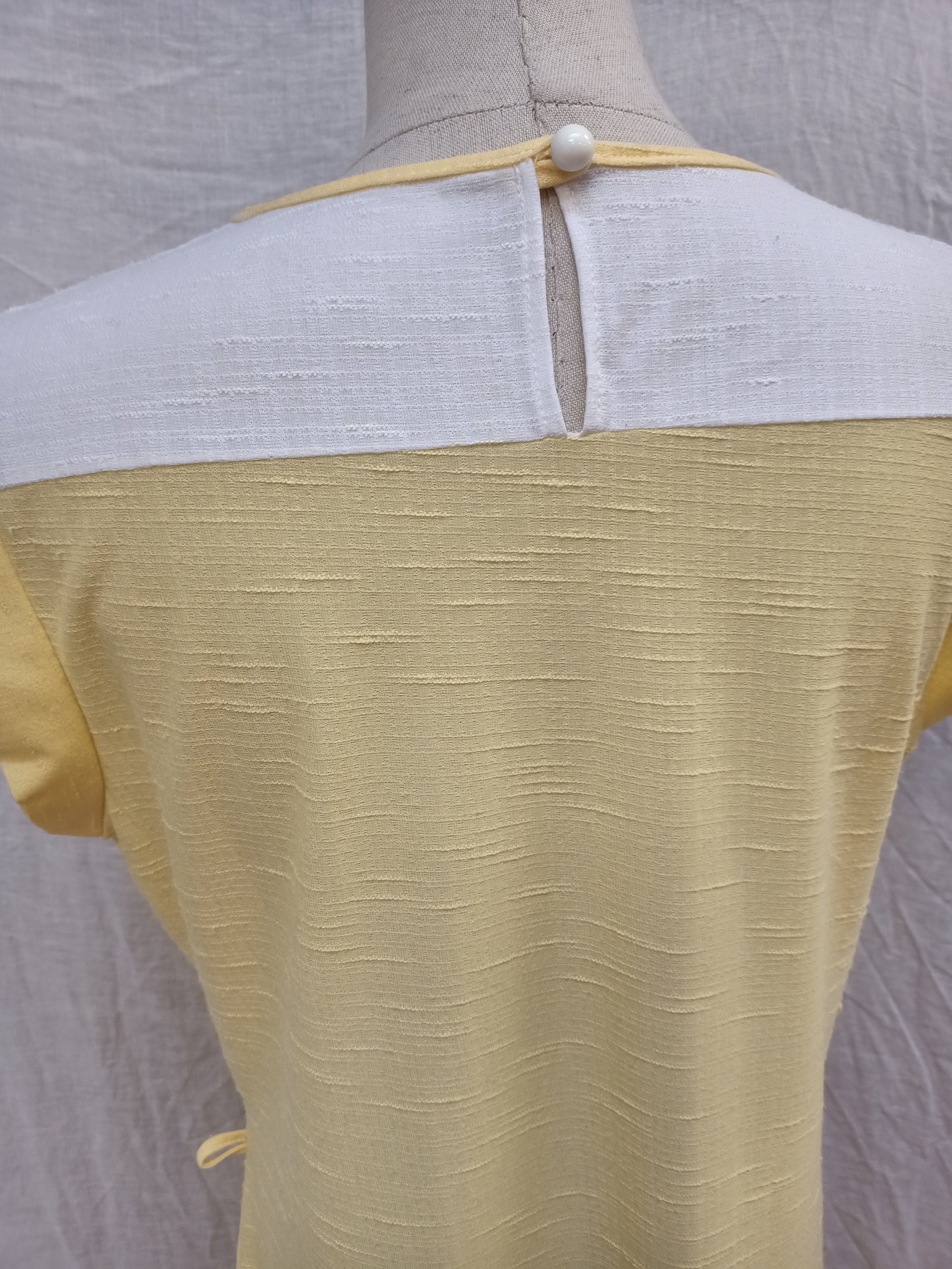 Vintage Yellow Sheer Dress