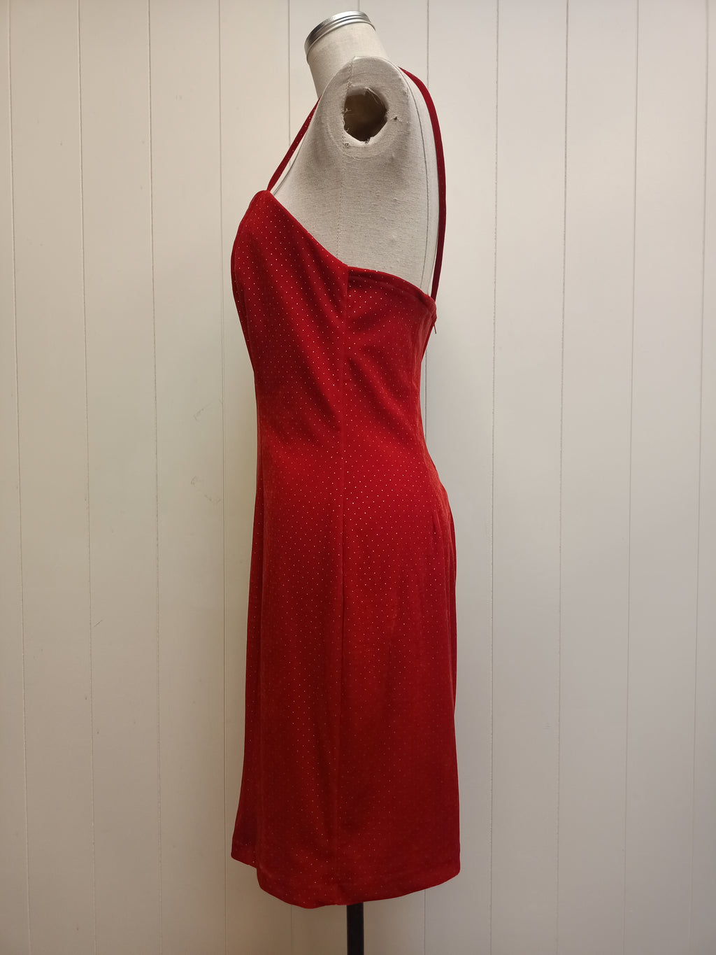 Poly Fashion U.S.A. Red Velvet Dress