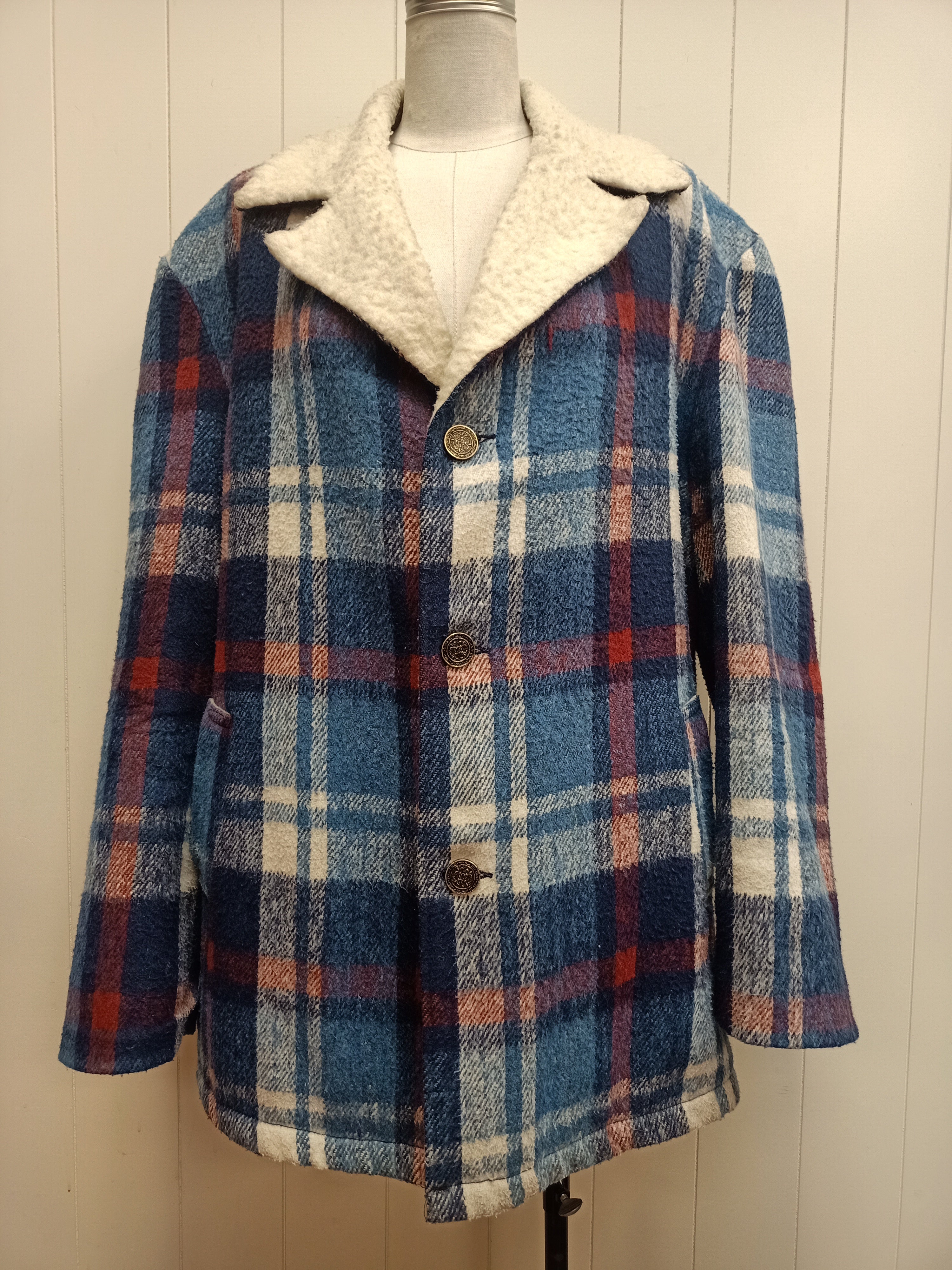 Vintage Mens Millers Plaid Jacket