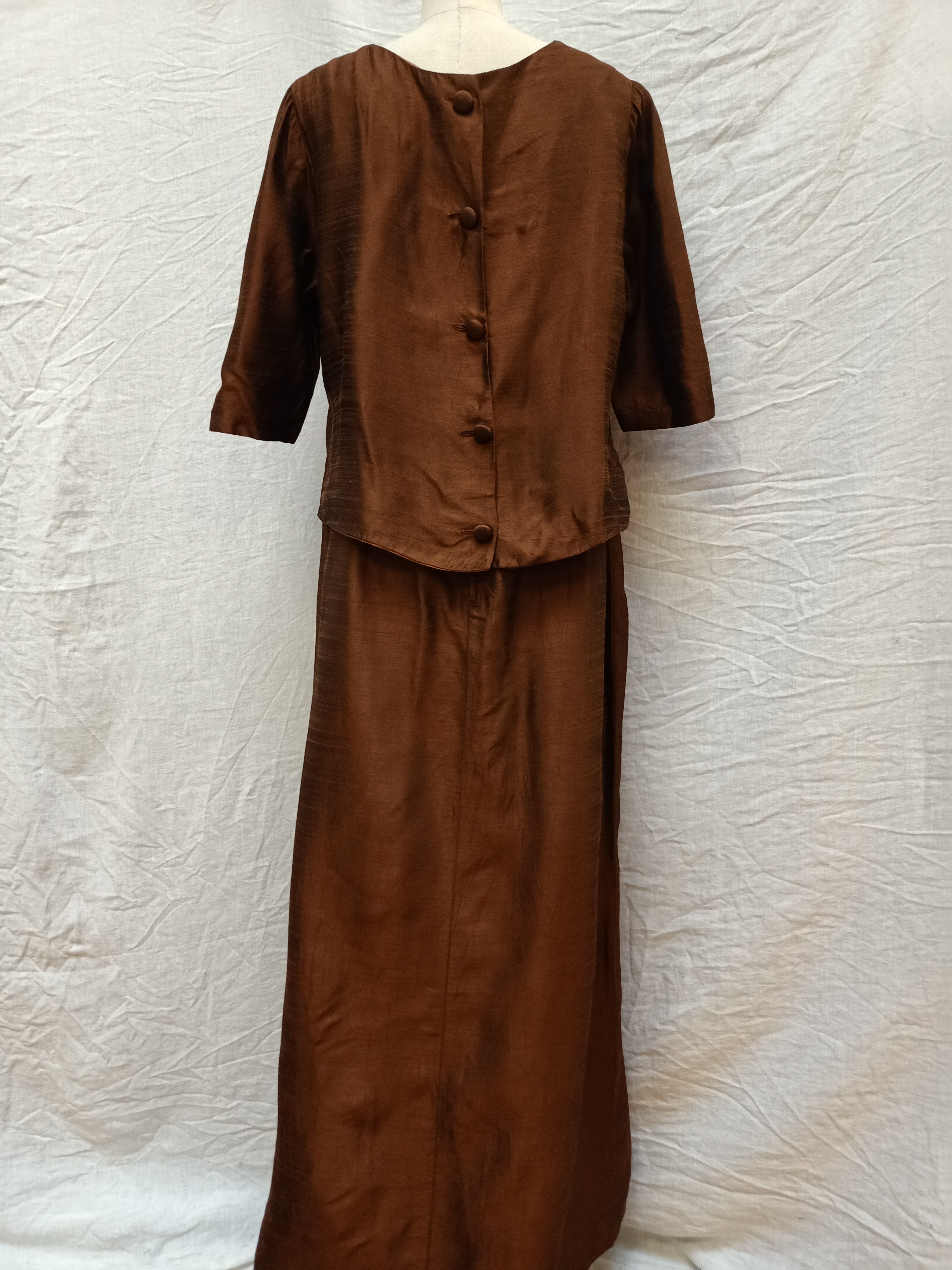 Vintage Brown Maxi Dress