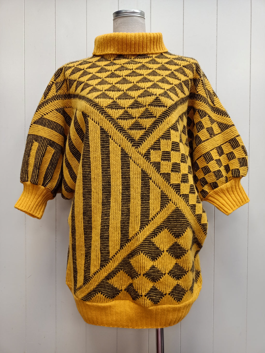 Vintage Geometric Knit Sweater