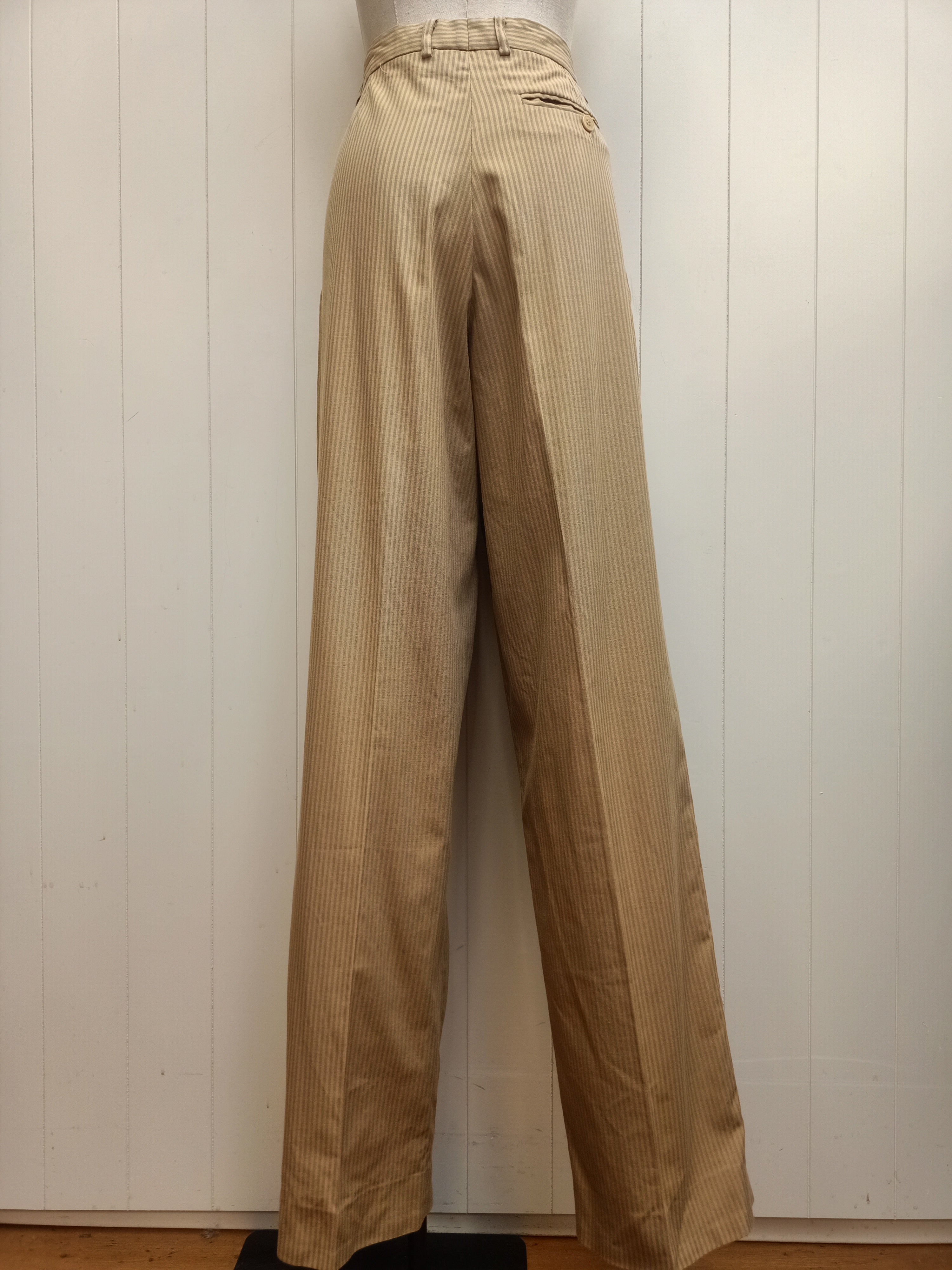 Vintage Tie Break Striped Pants
