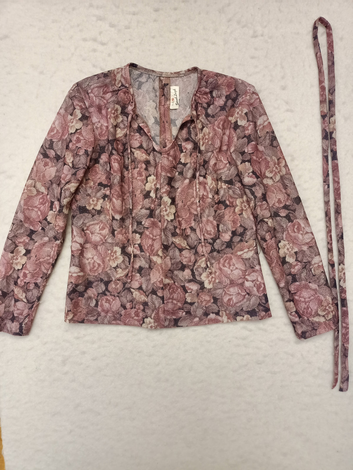 Vintage Sarah Leigh Floral Sparkle Co-Ord Set