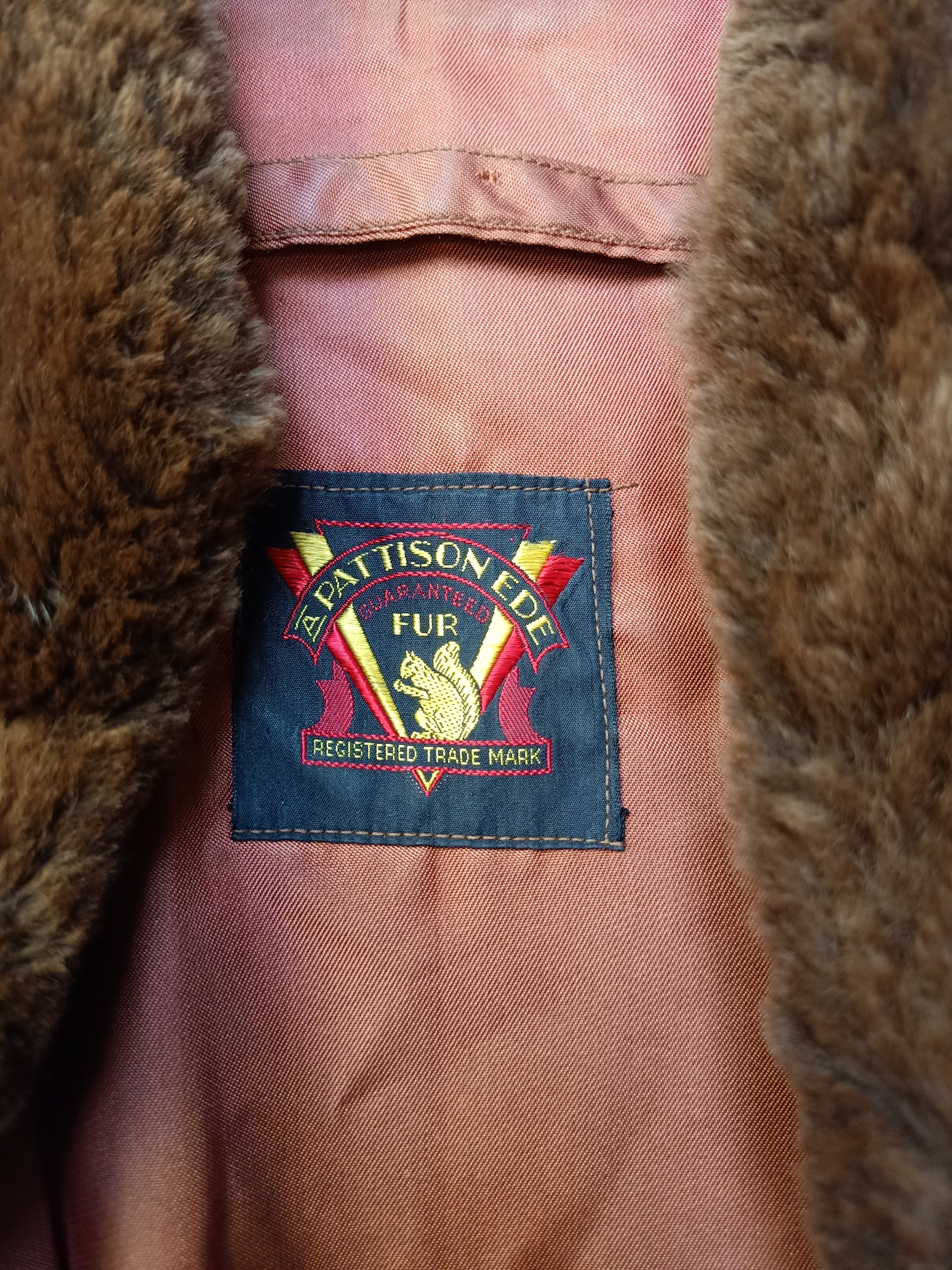 Vintage A Pattison Ede Fur Coat