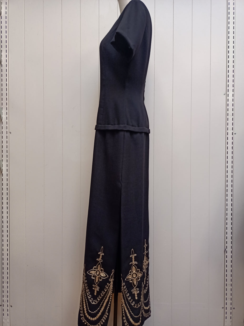 Mona Crawford Gold Trim Dress