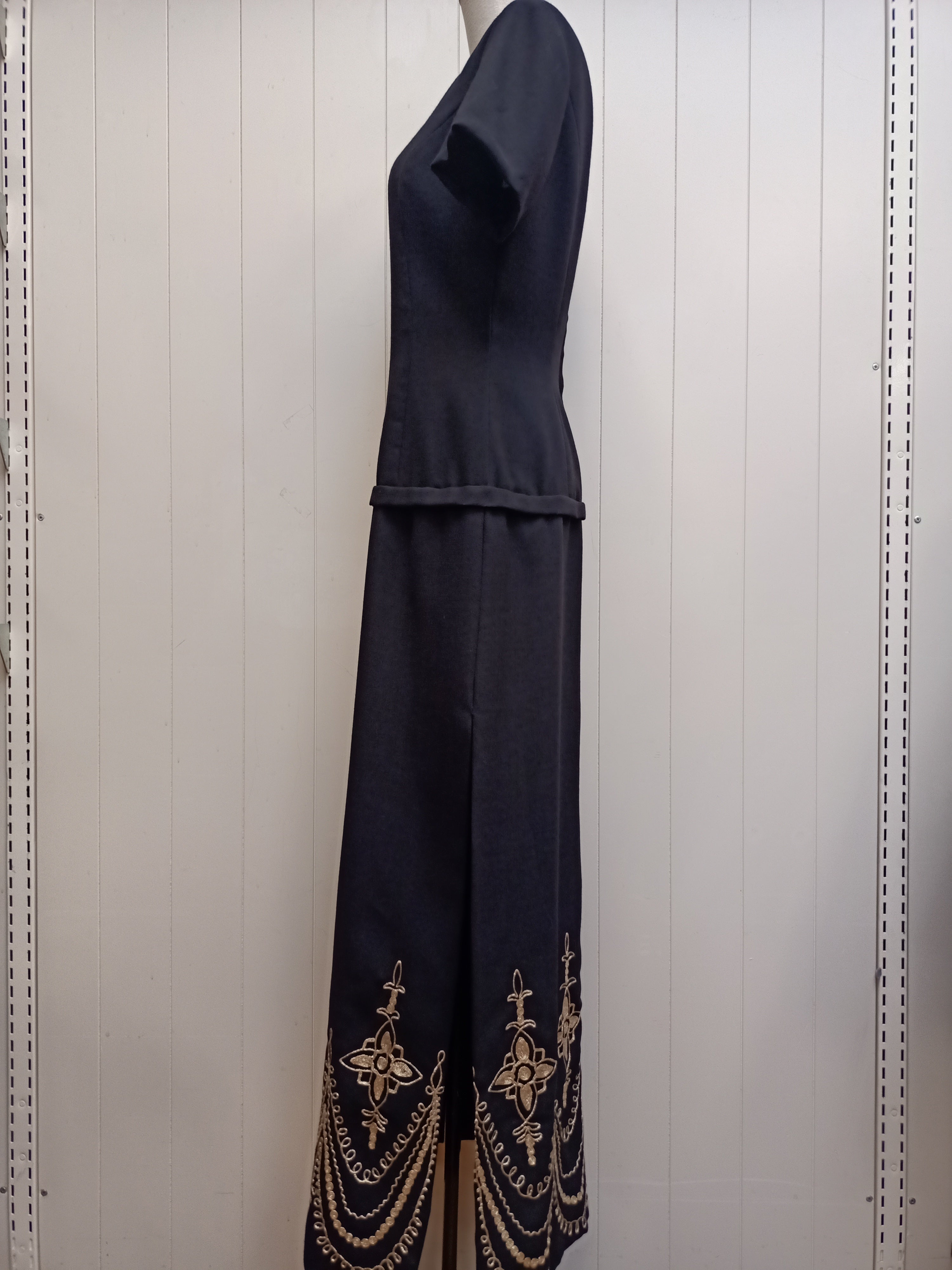 Mona Crawford Gold Trim Dress