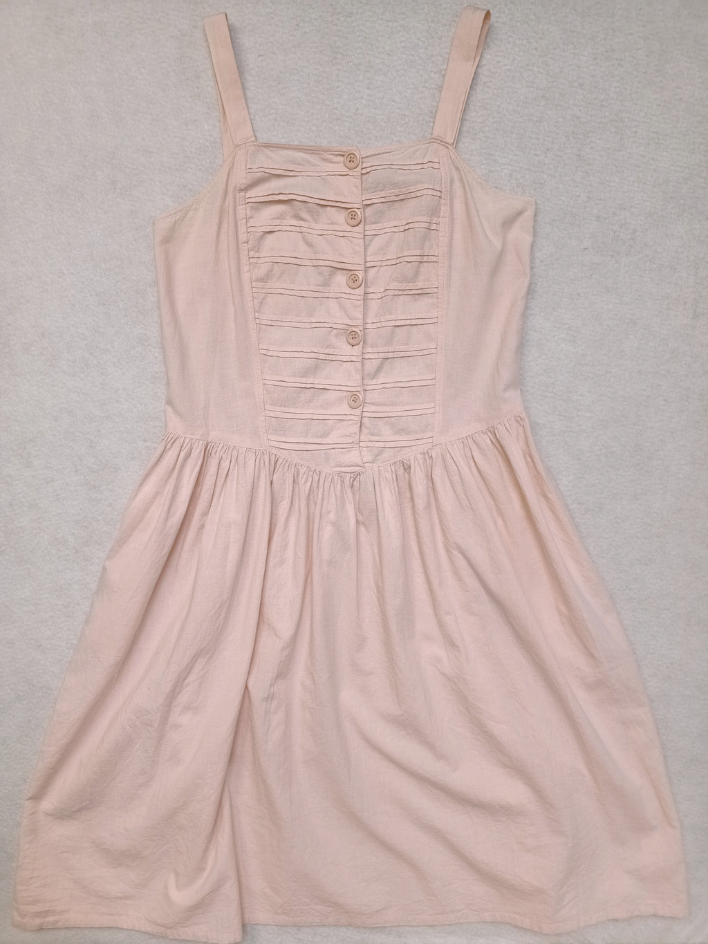 Vintage Peach Cotton Dress