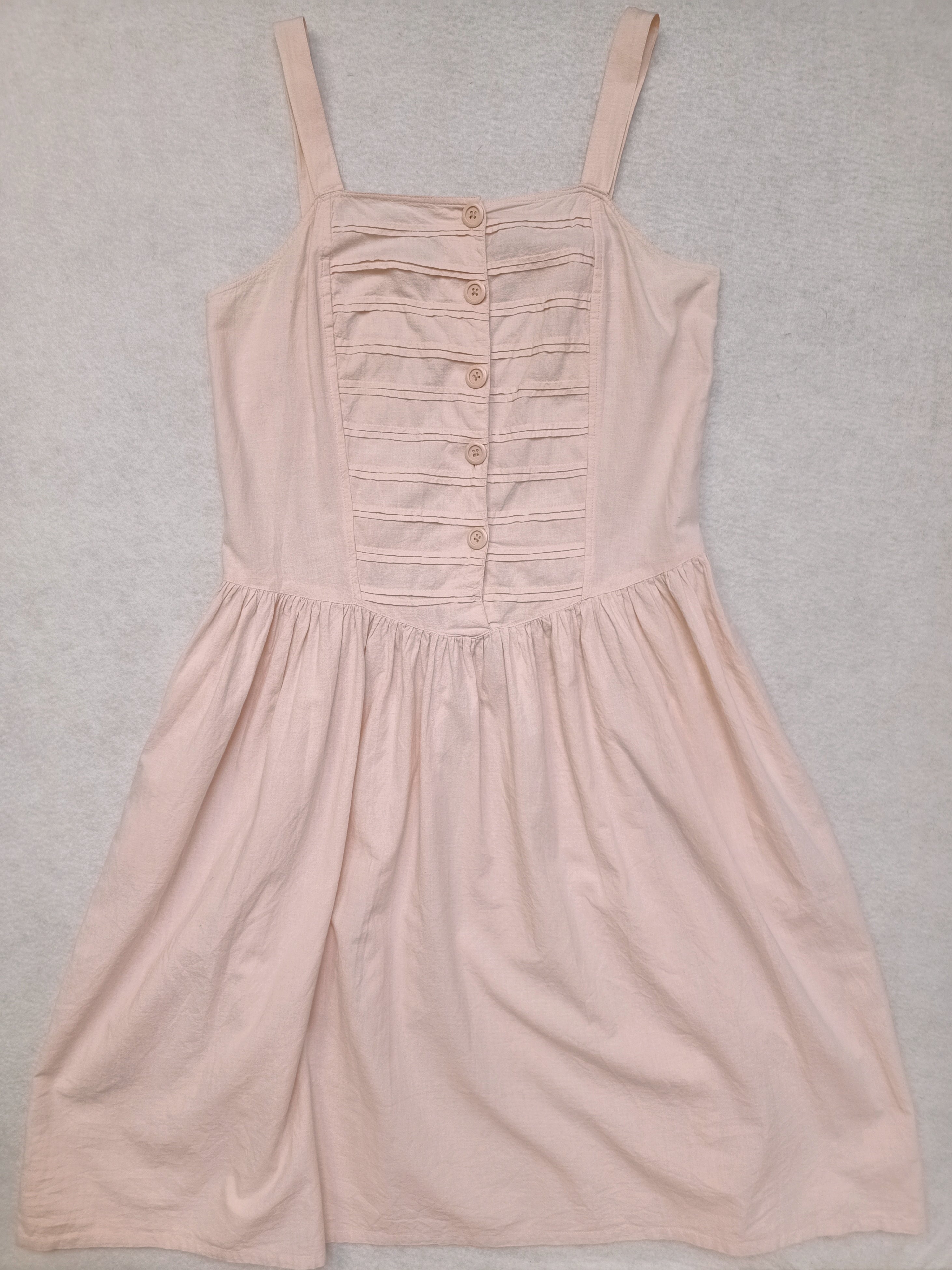Vintage Peach Cotton Dress