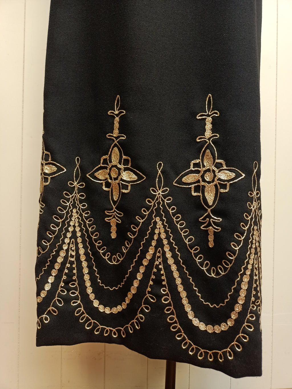 Mona Crawford Gold Trim Dress