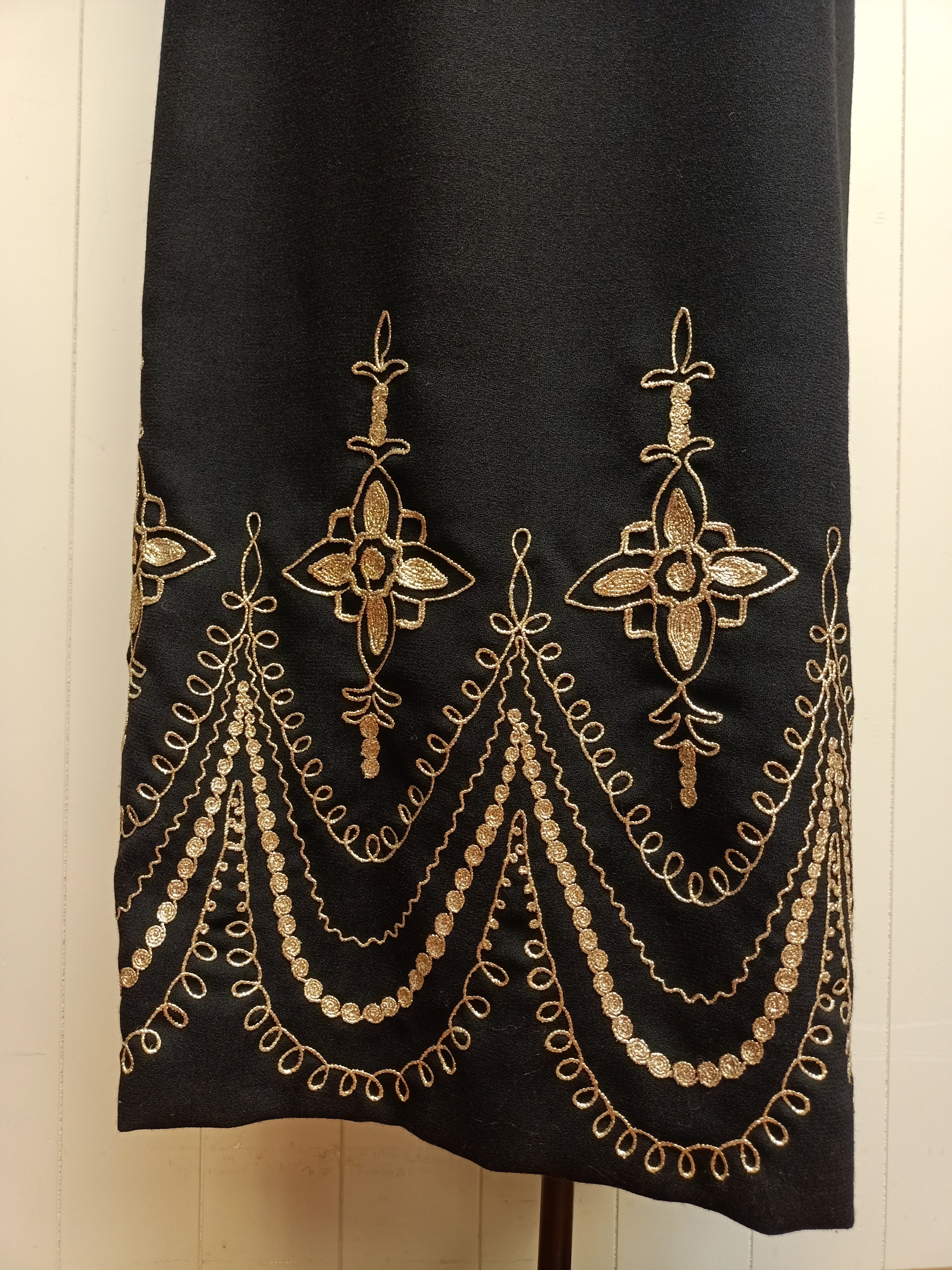 Mona Crawford Gold Trim Dress