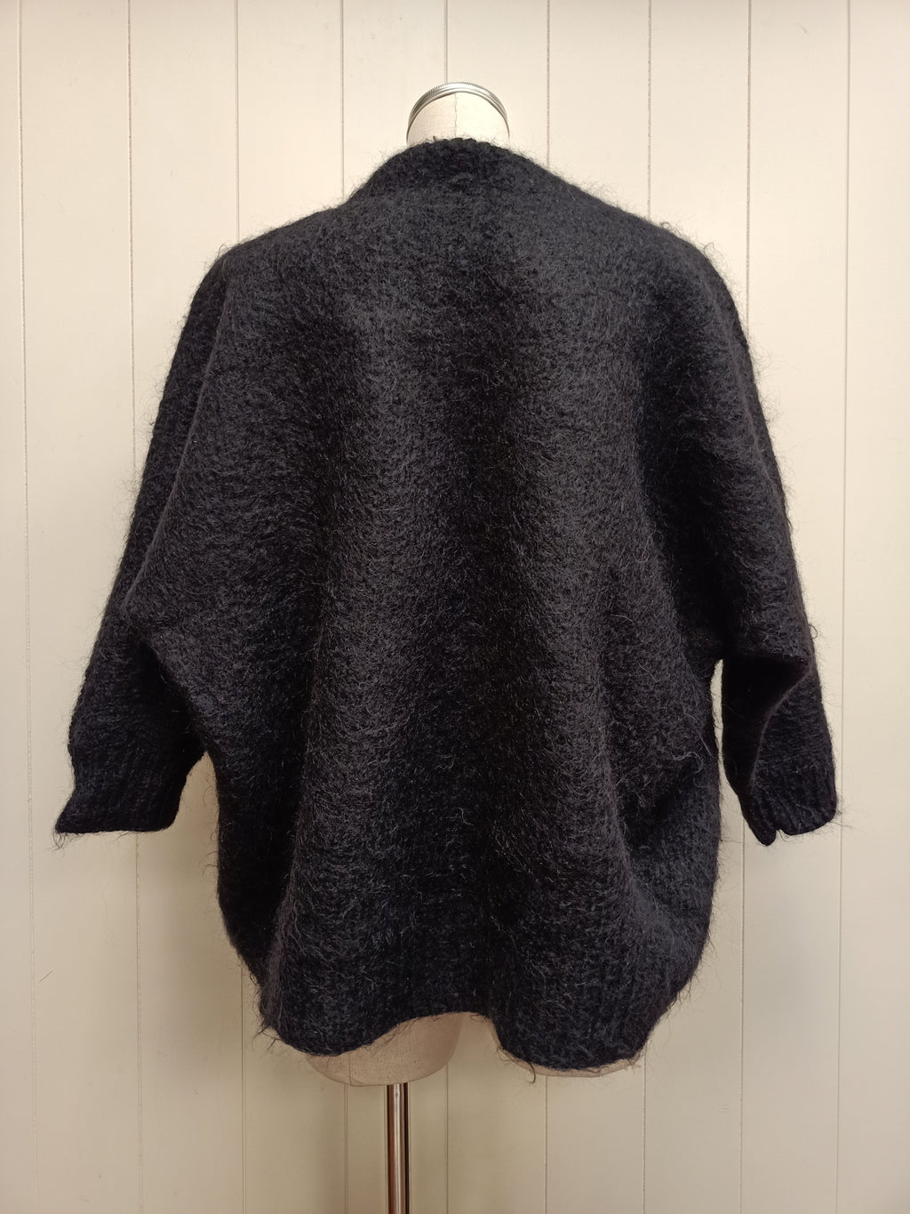Vintage Black Knit Shrug