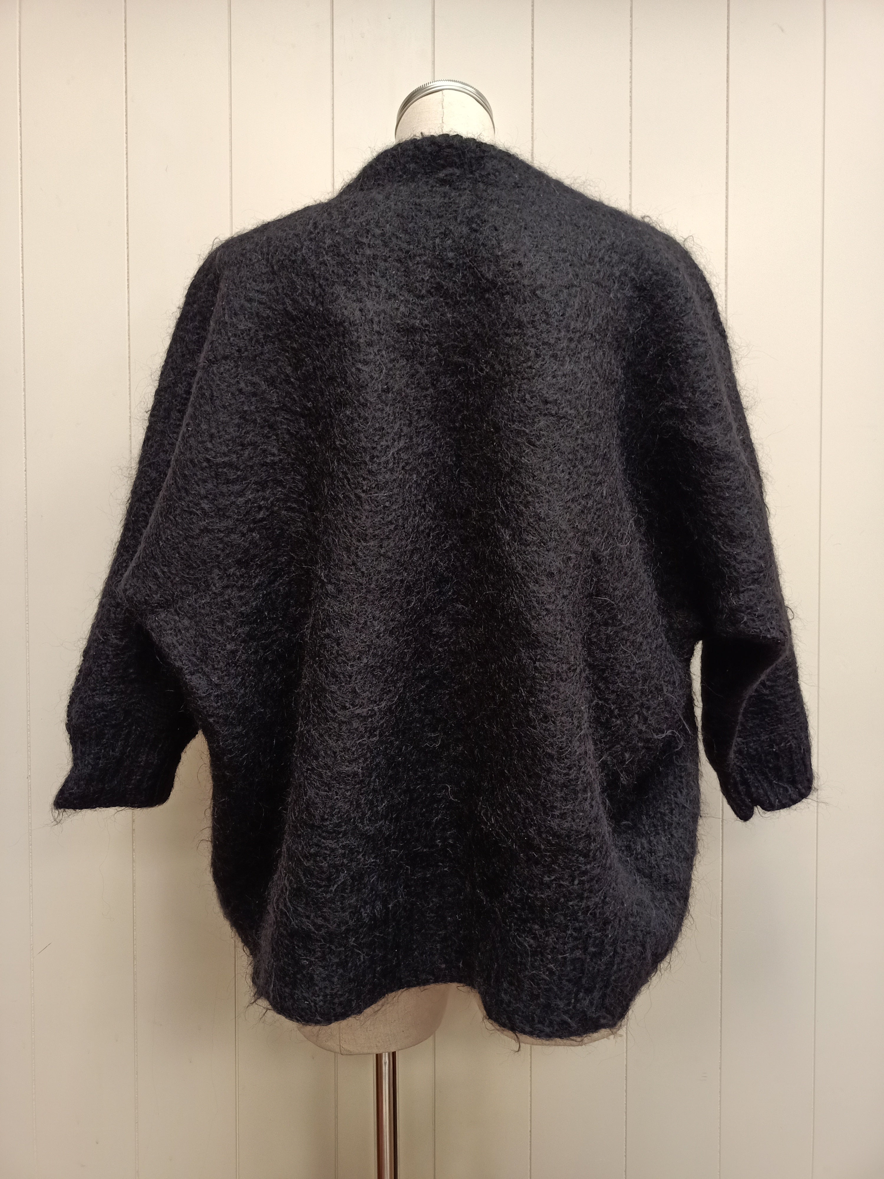 Vintage Black Knit Shrug