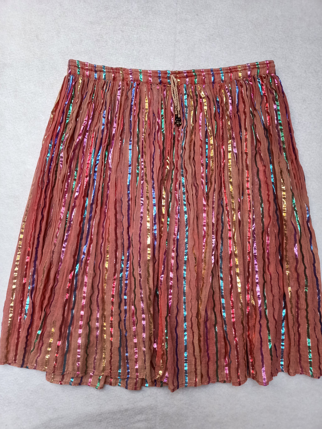 Retro Colourful Striped Skirt