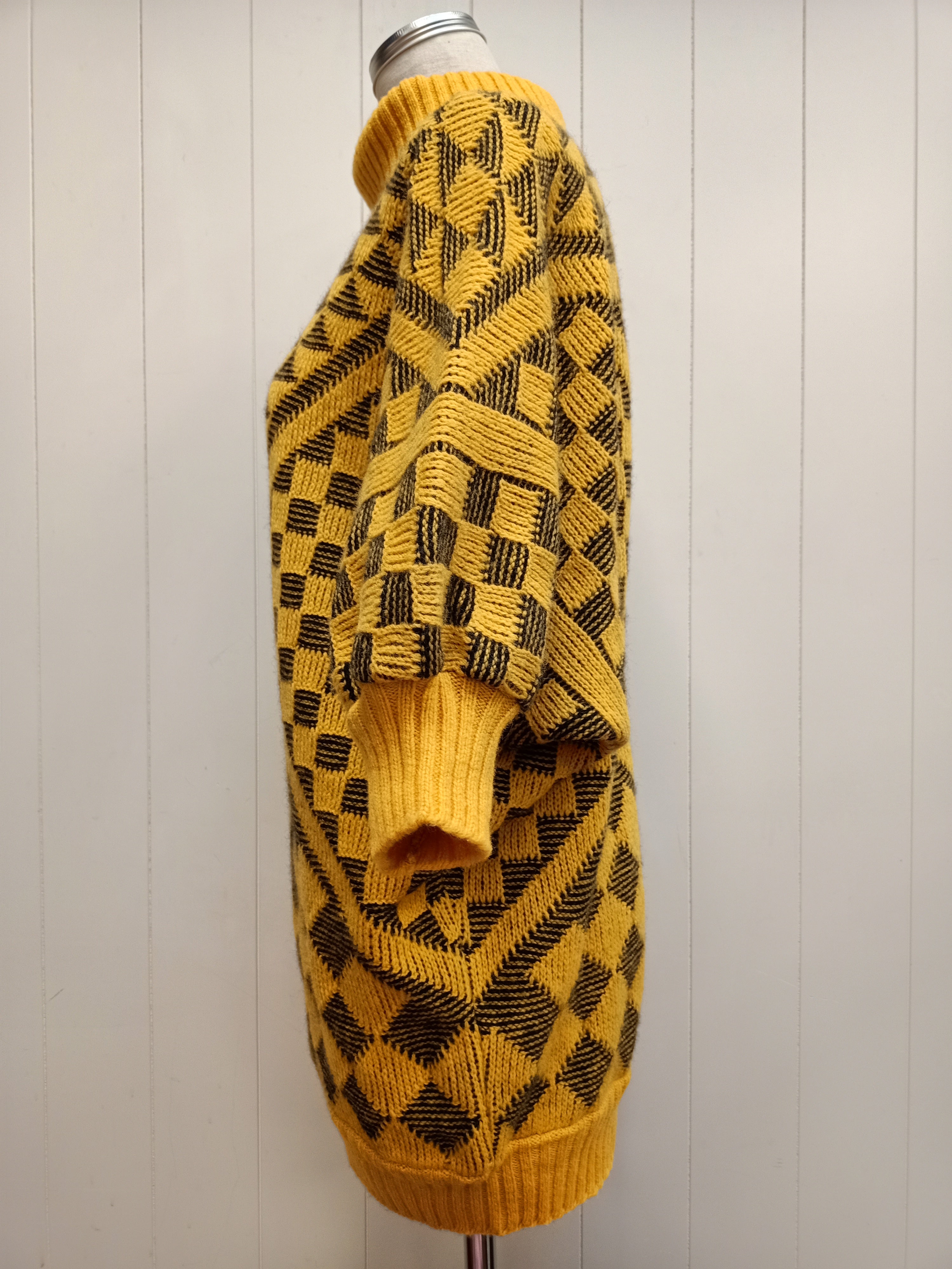 Vintage Geometric Knit Sweater