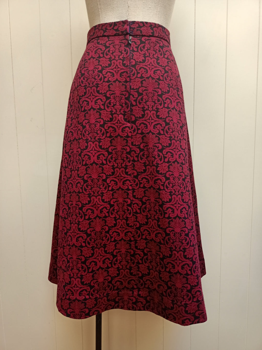 Vintage Damask Knit Skirt