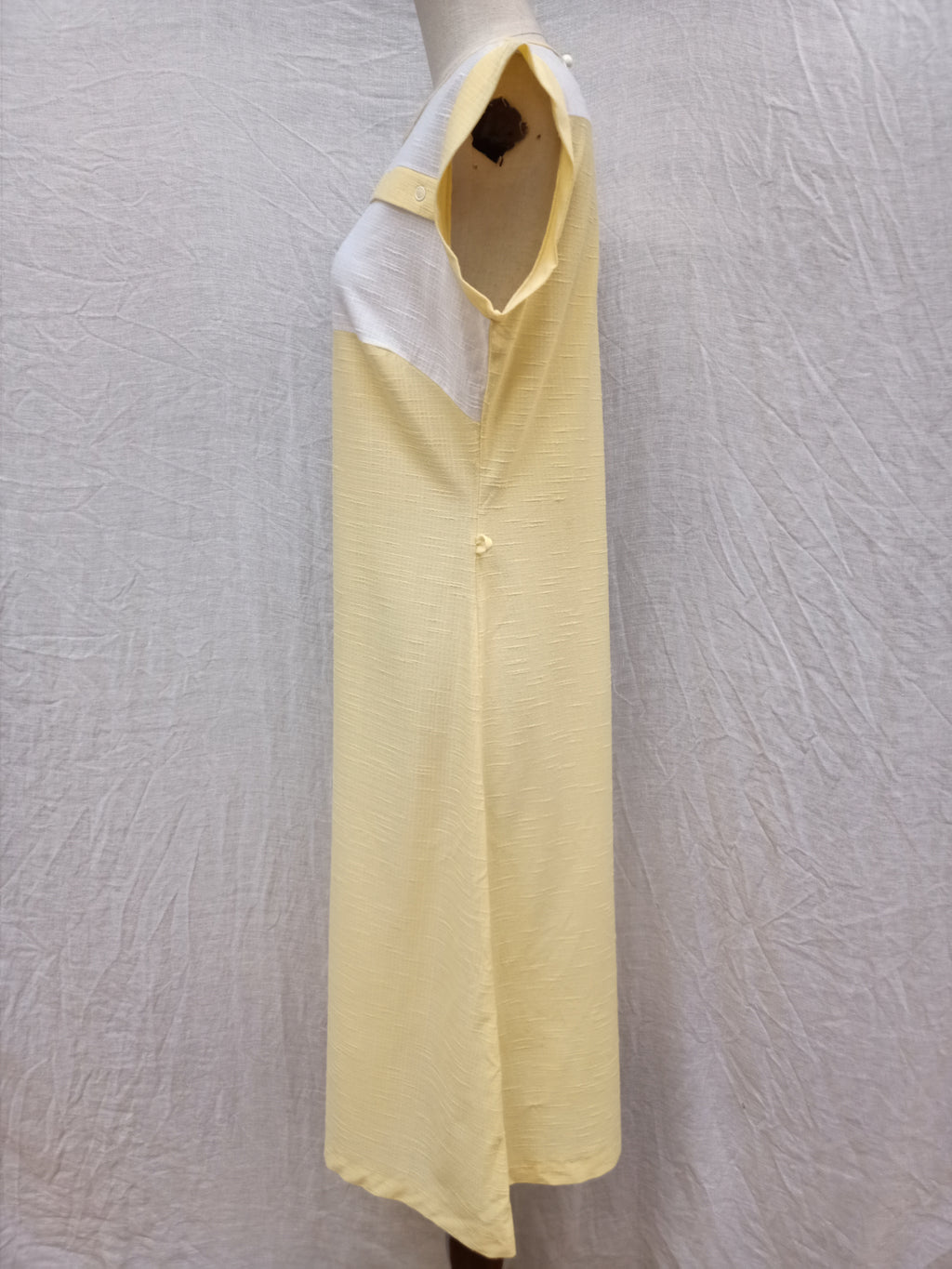 Vintage Yellow Sheer Dress