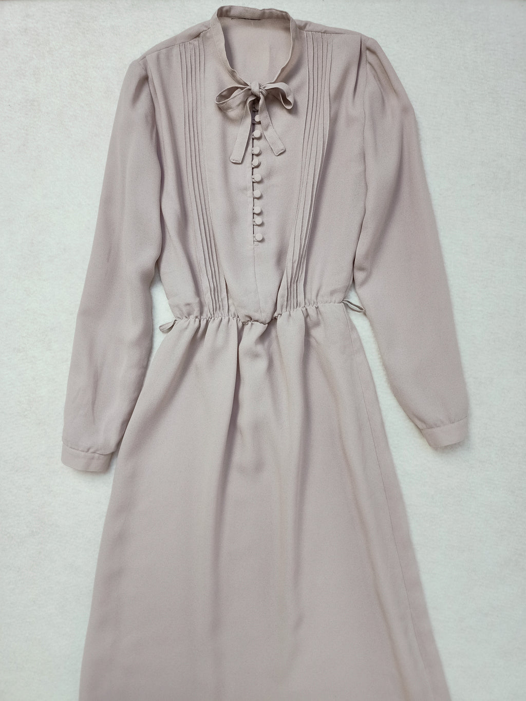 Vintage Grey Beige Dress