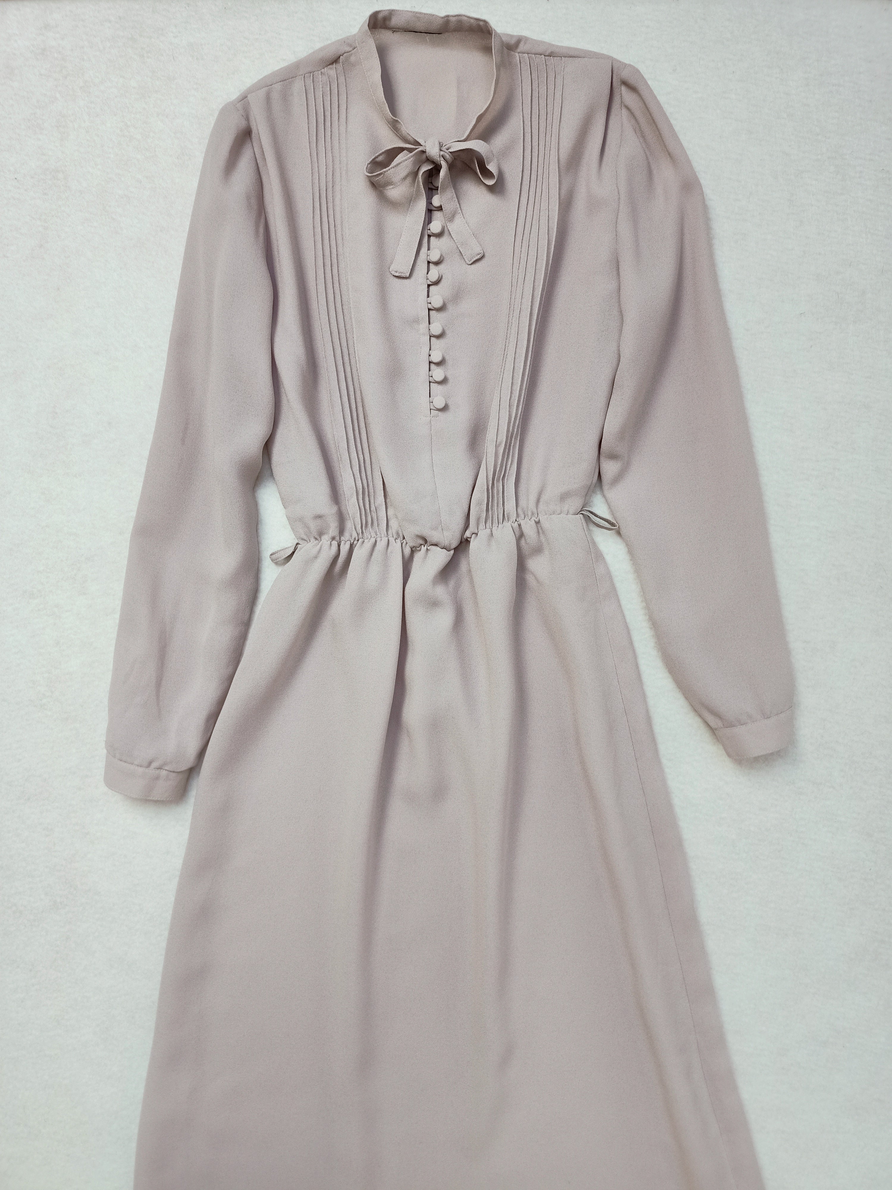 Vintage Grey Beige Dress