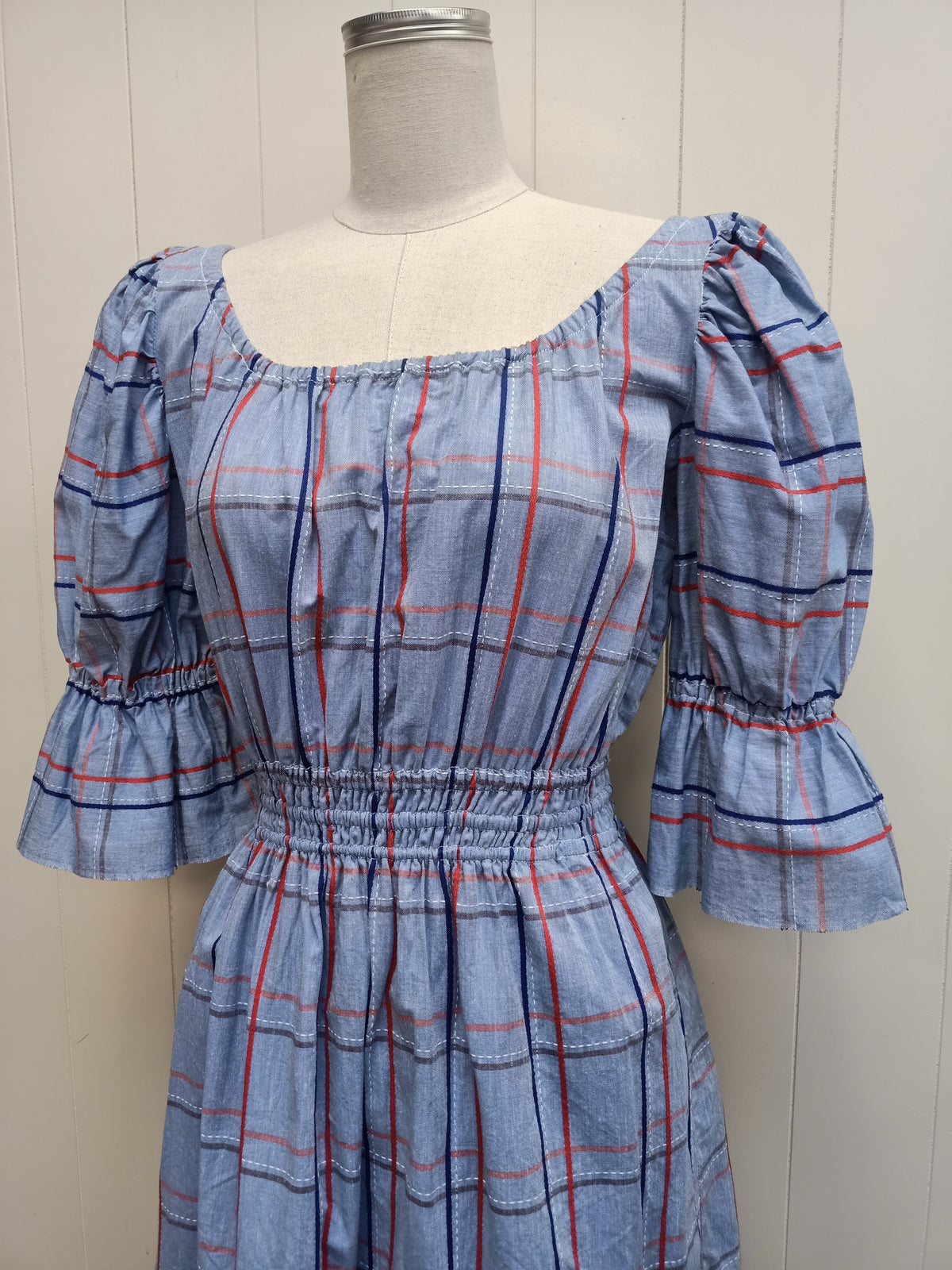 Vintage Plaid Mini Dress