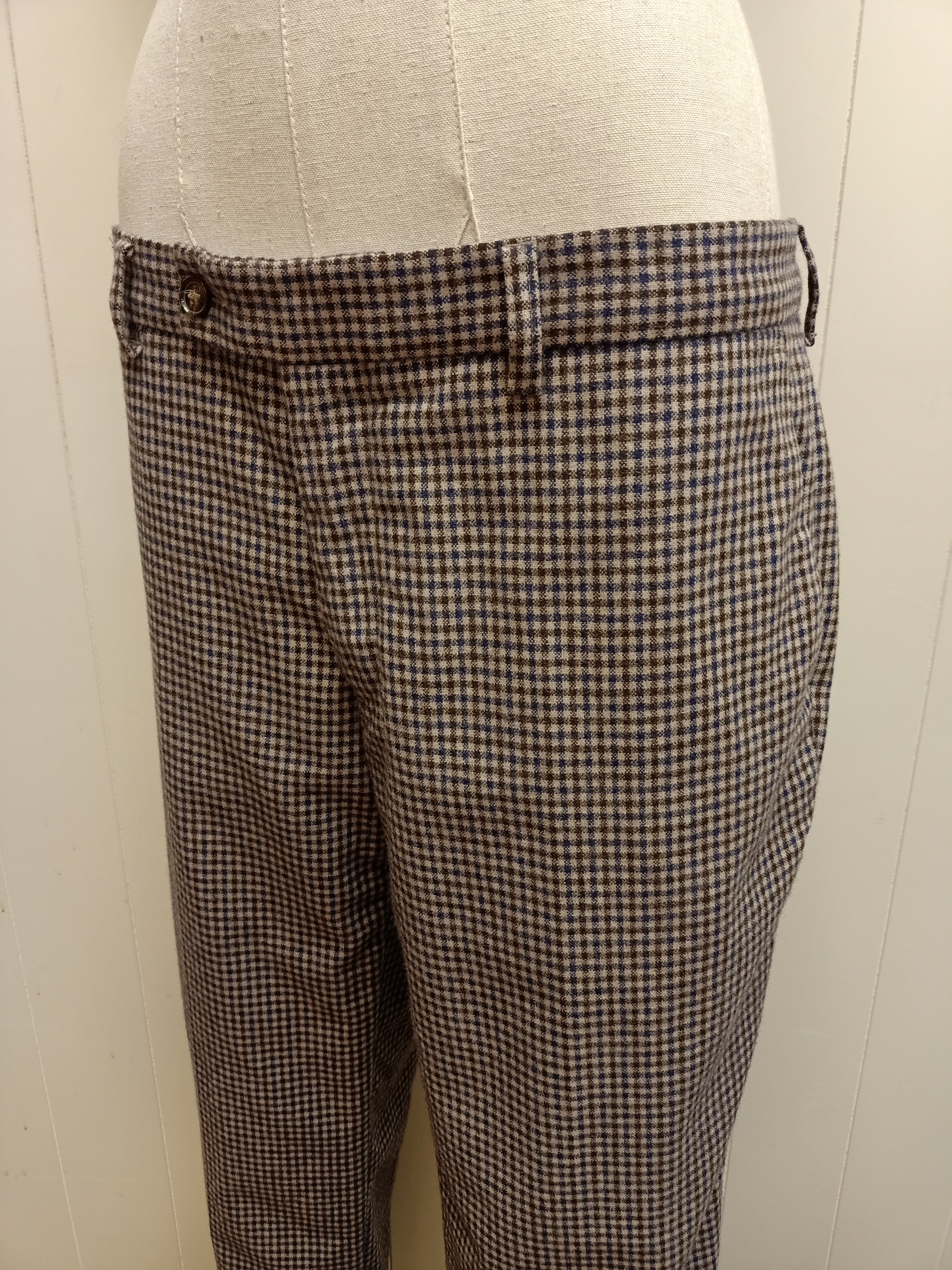 Vintage Mens East Club Ltd. Checkered Pants
