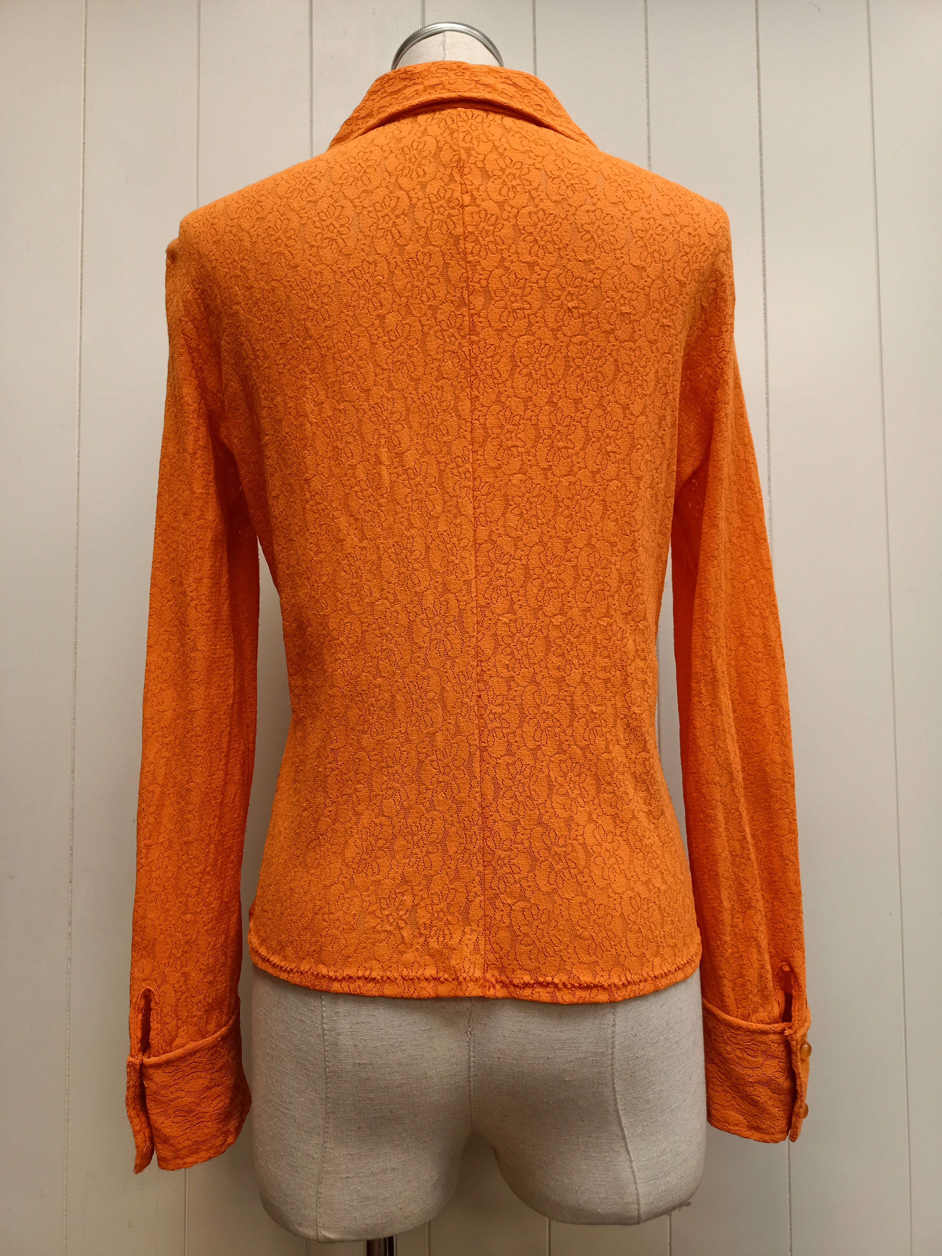 Vintage Orange Lace Shirt