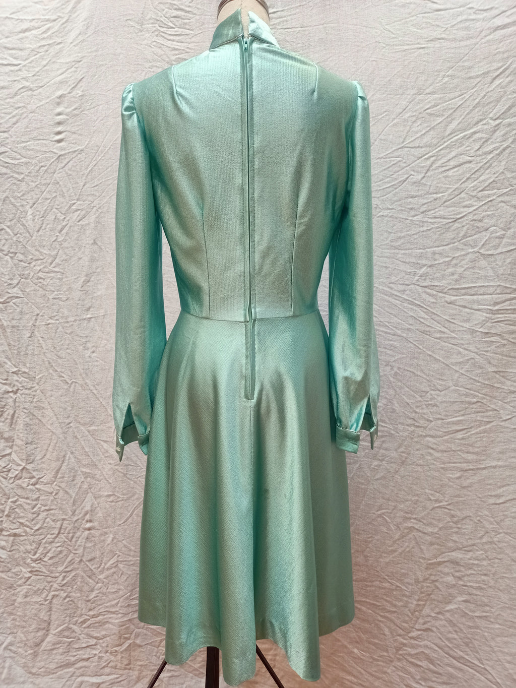 Vintage Shiny Mint Dress