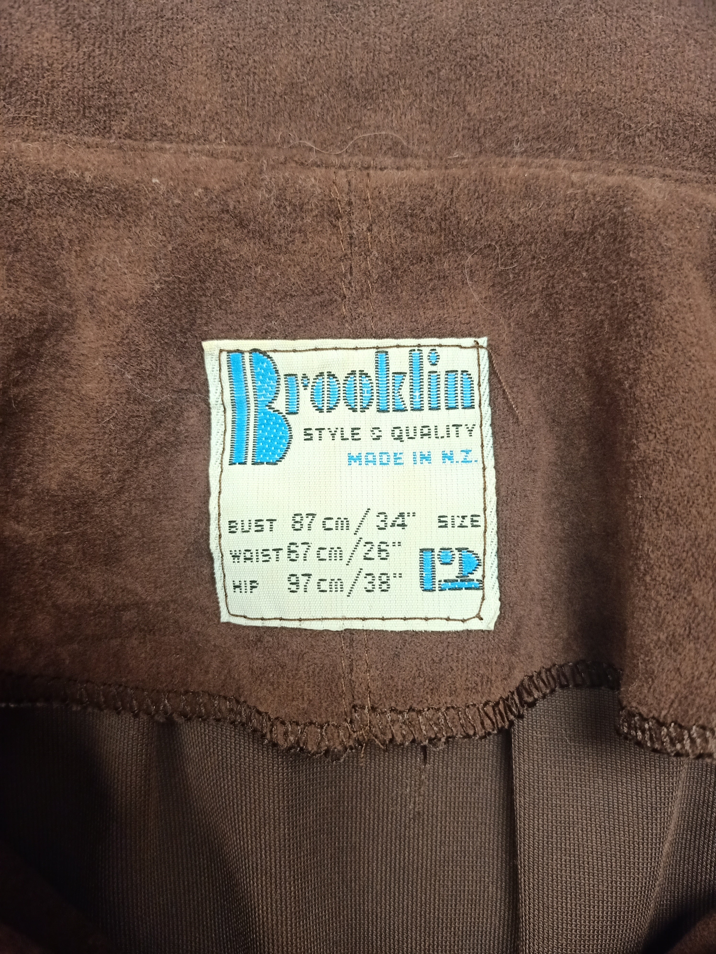 Vintage Brooklin Brown Dress