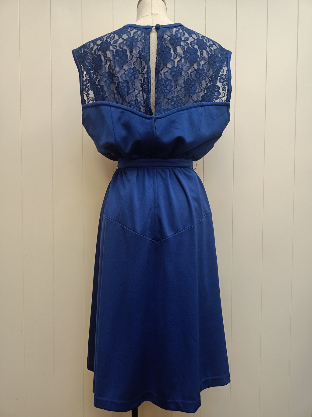 Vintage David Carmody Blue Lace Dress