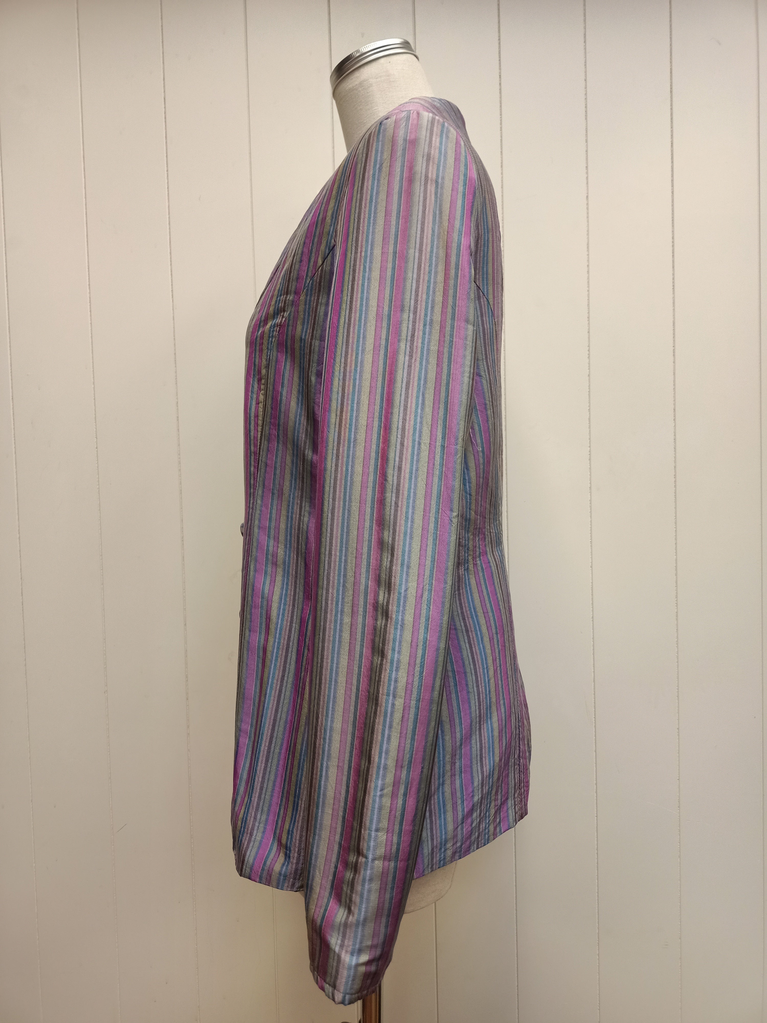 Lustrous Striped Jacket