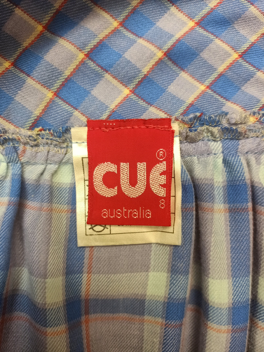 Vintage Cue Plaid Ruffle Skirt