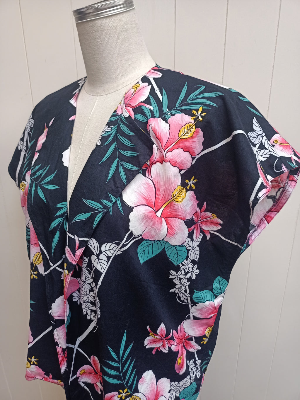Vintage Hibiscus Overshirt