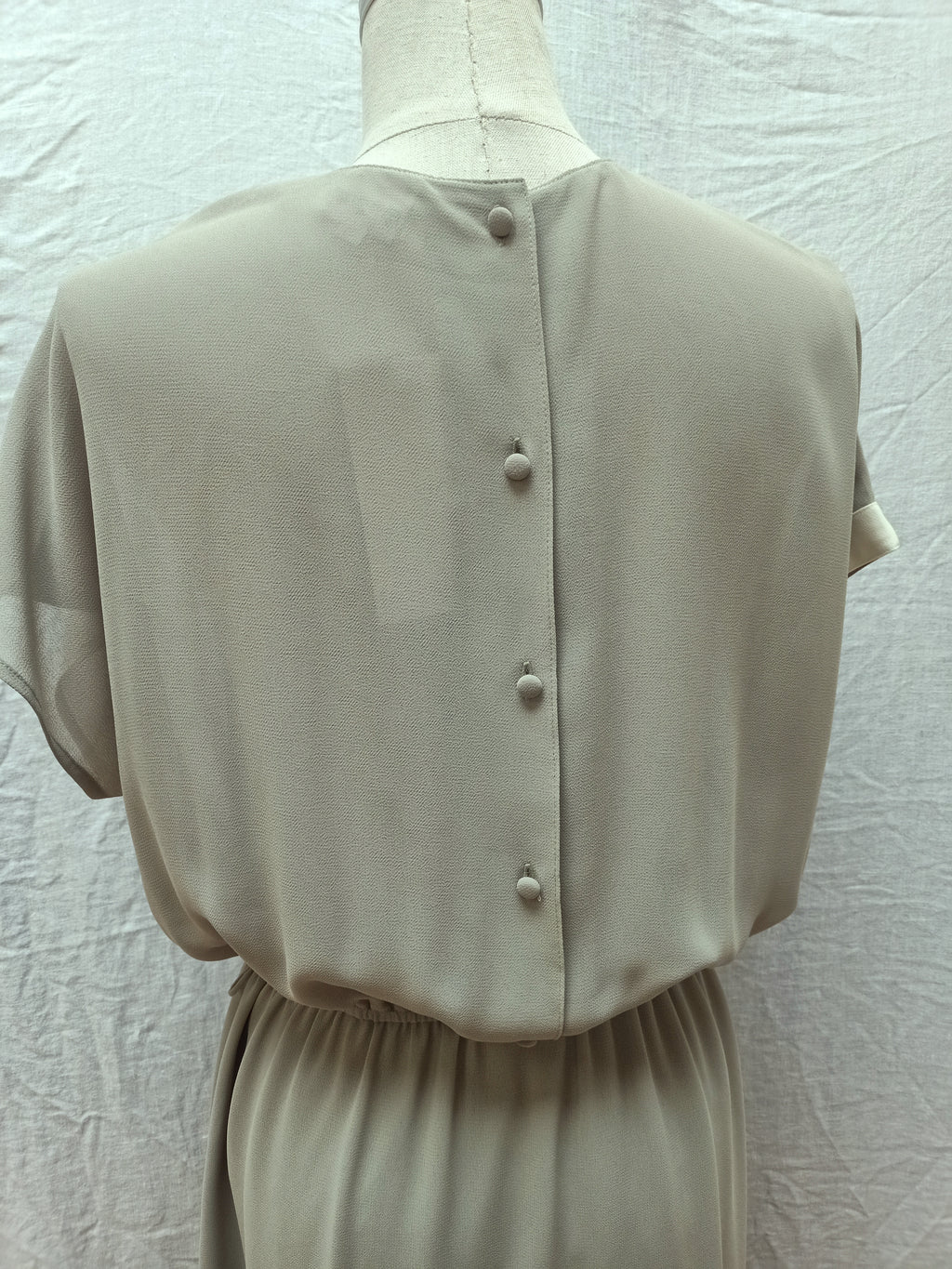 Vintage Sage Crepe Dress