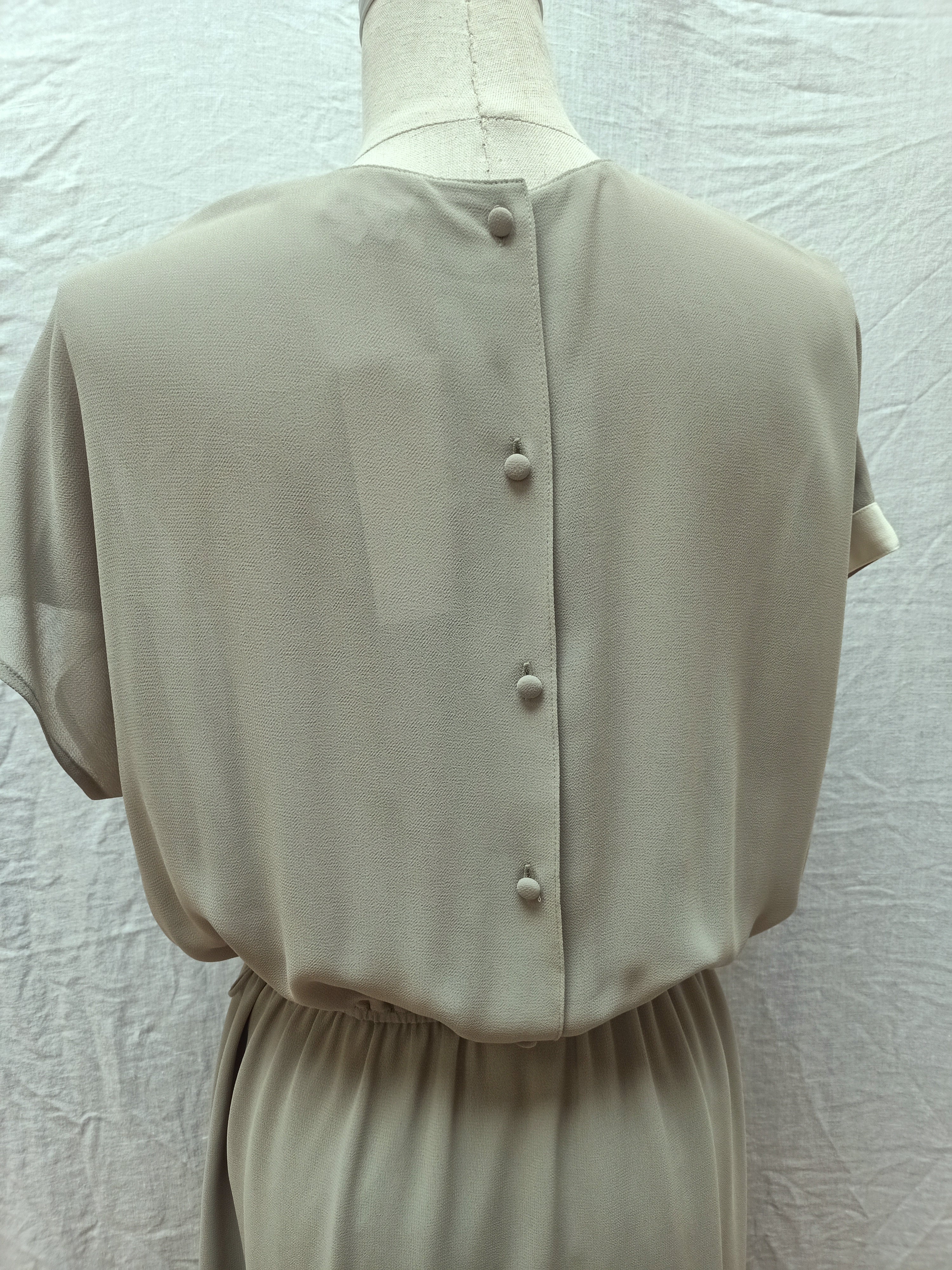 Vintage Sage Crepe Dress