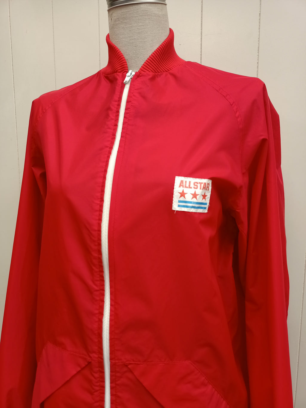 Vintage Skellerup Red Windbreaker Jacket