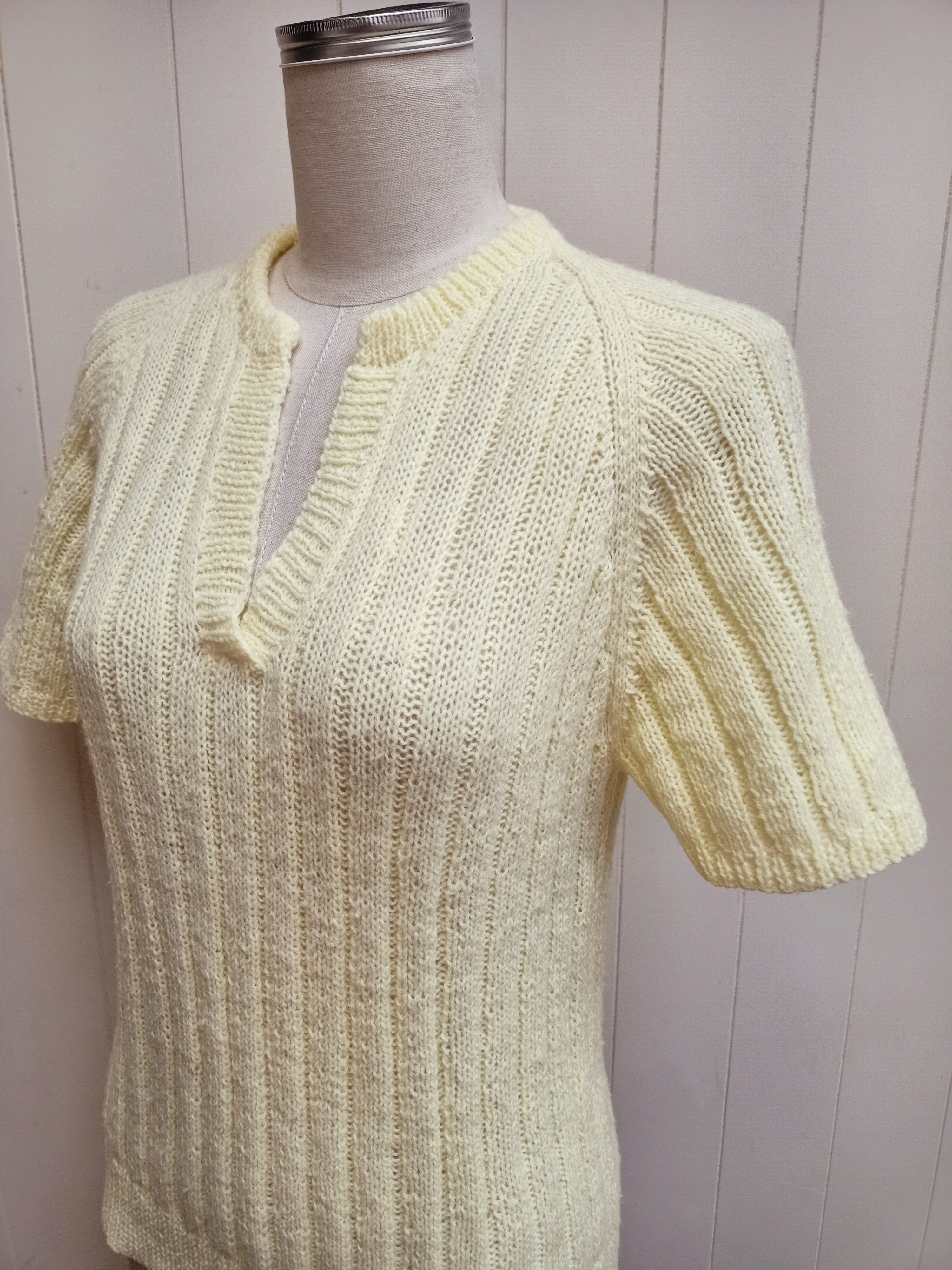 Vintage Yellow Knit Shirt