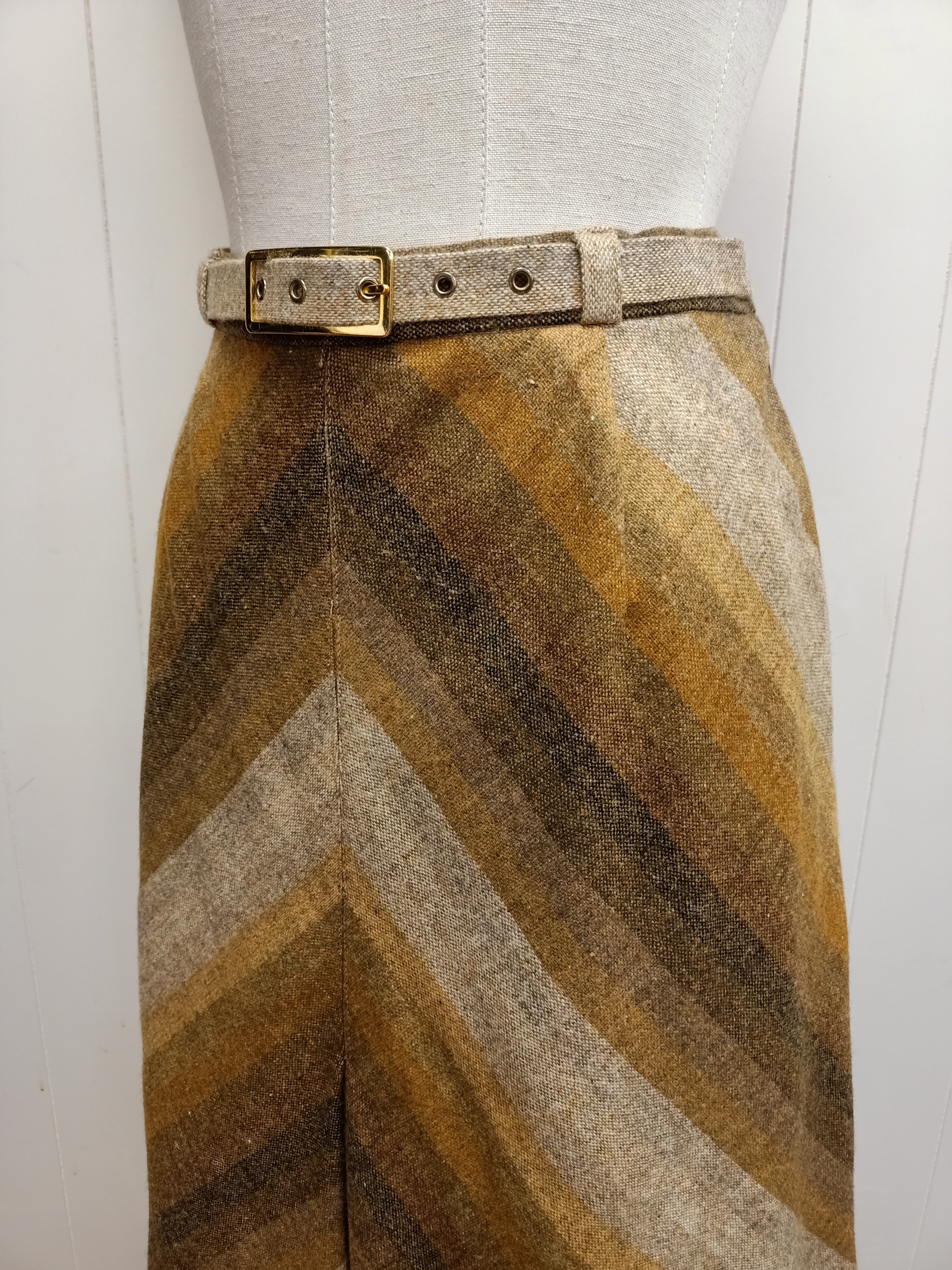 Vintage Stylemaster Wool Bias Cut Skirt
