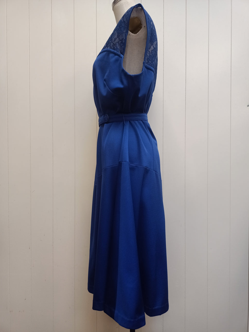 Vintage David Carmody Blue Lace Dress