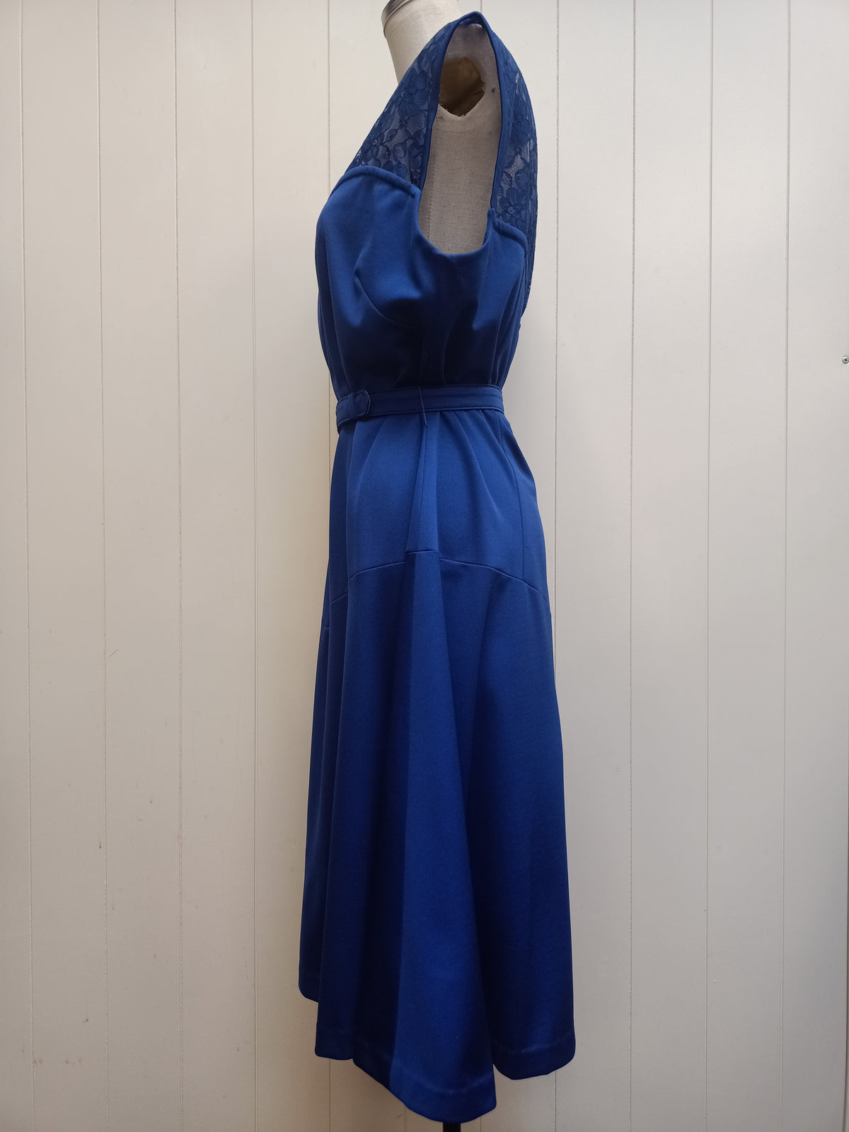 Vintage David Carmody Blue Lace Dress