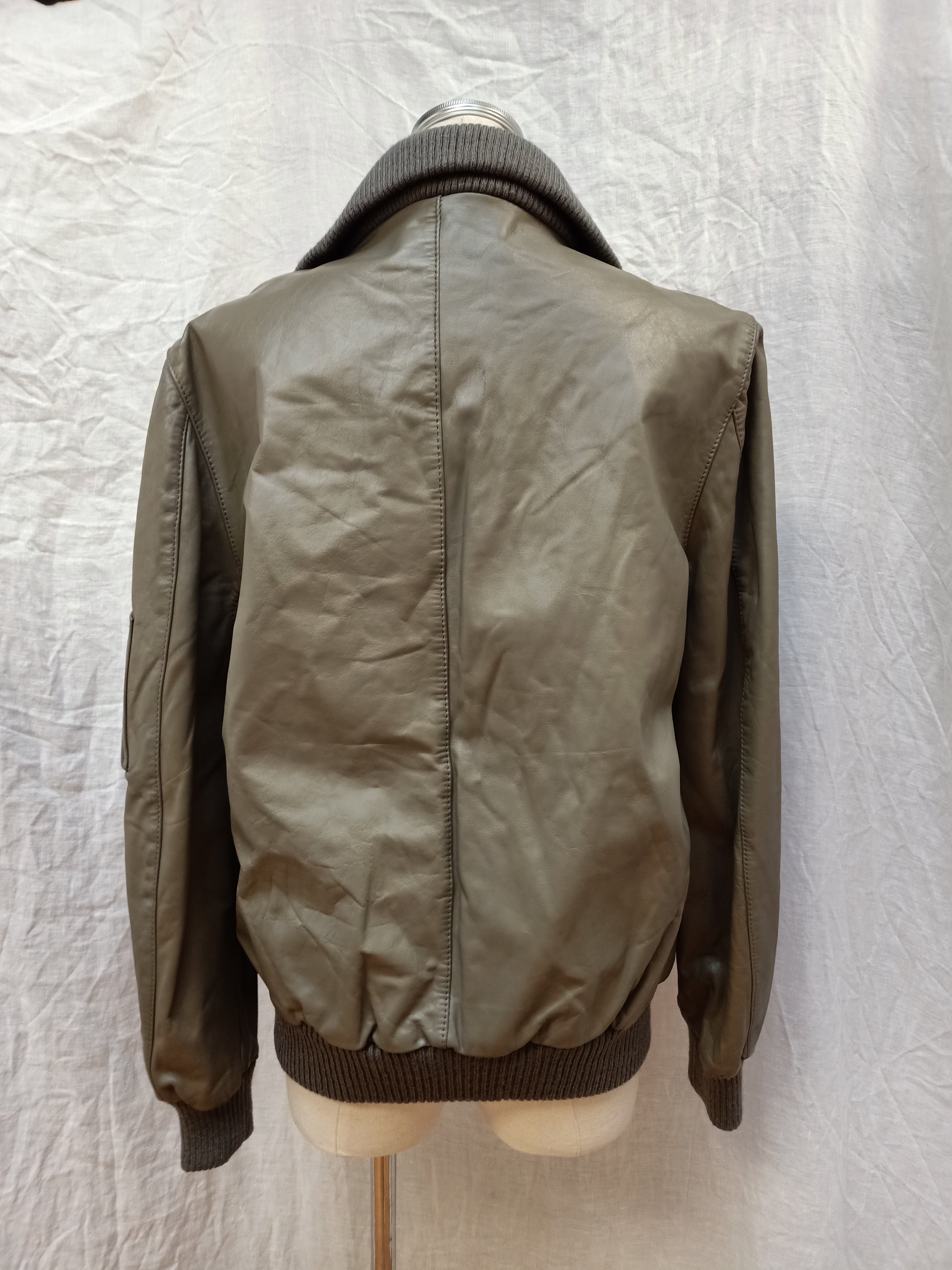 Leather Bomber Jacket