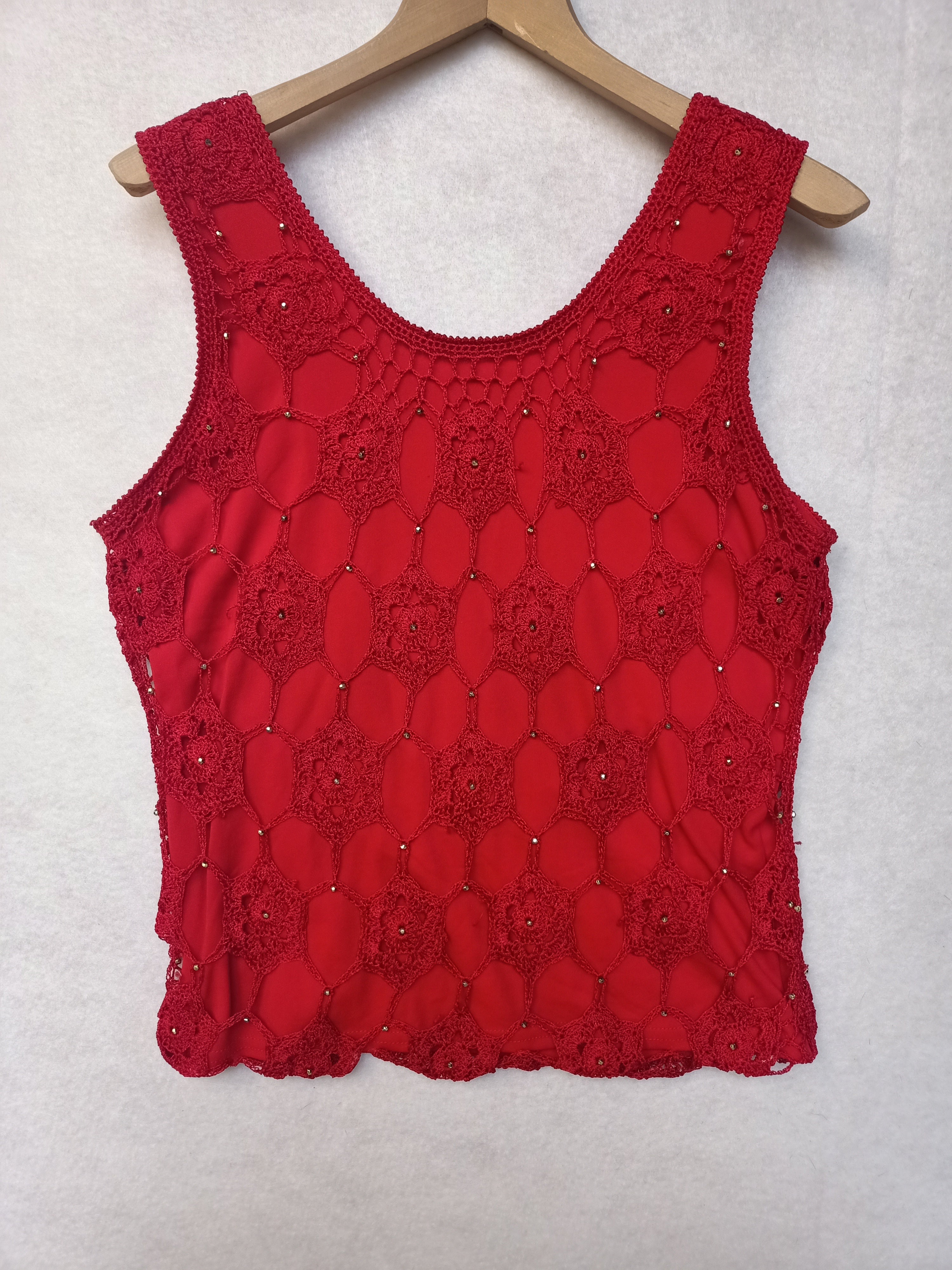 Beaded Crochet Shirt