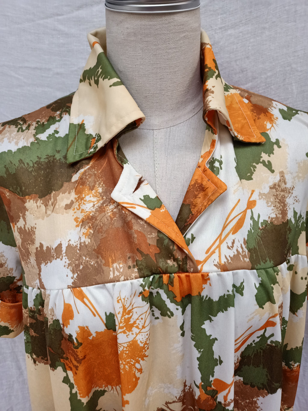 Vintage Abstract Earth Dress